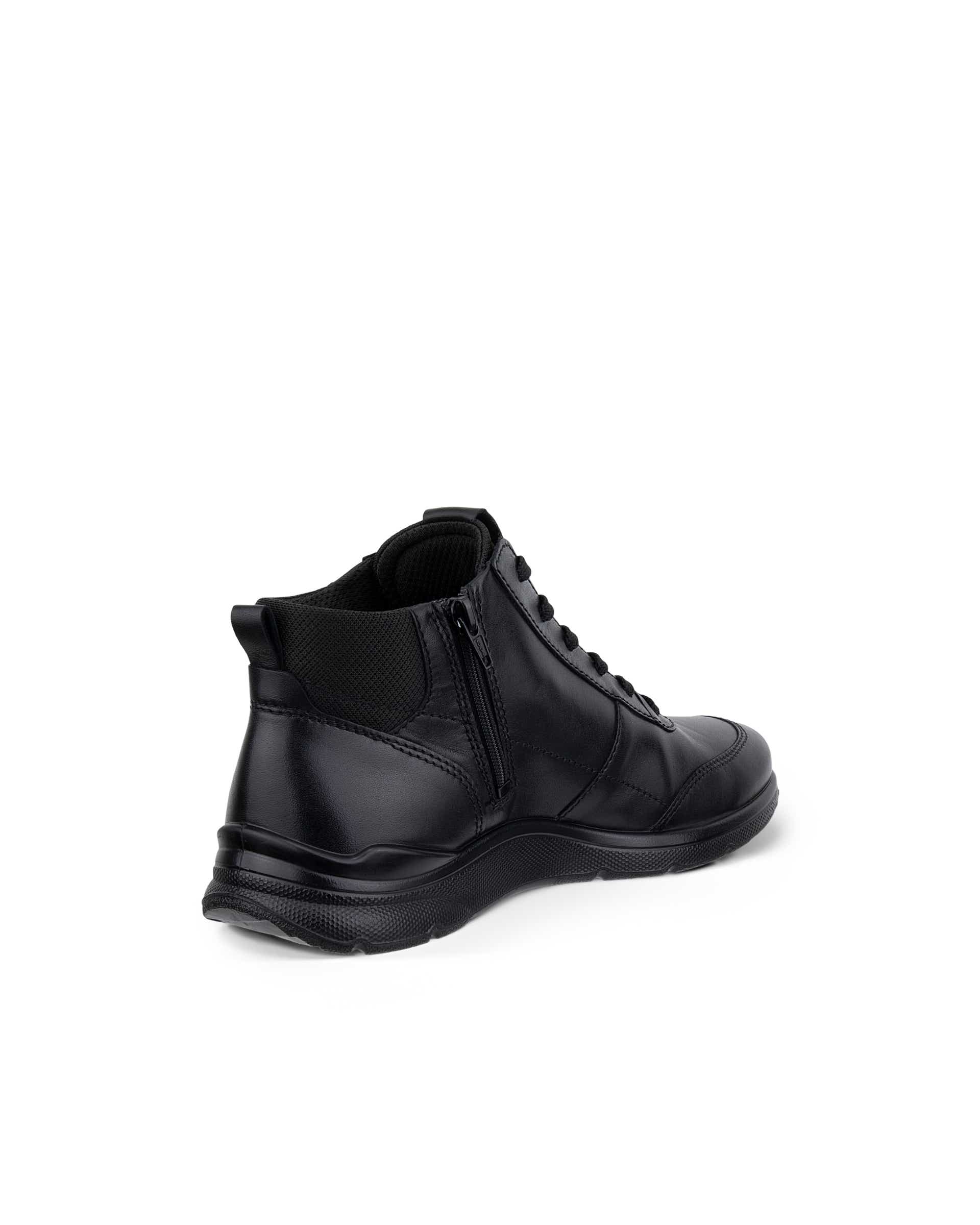ECCO® IRVING heren leren enkellaars - Zwart - Back