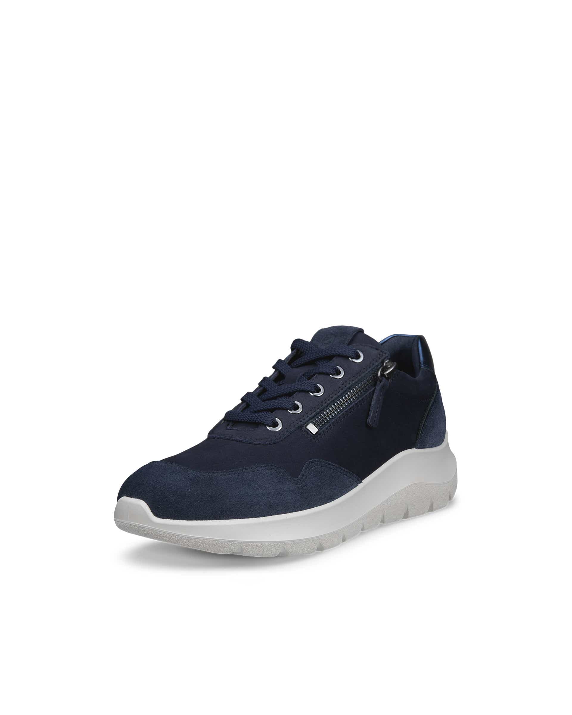 Women's ECCO® VALERIE Nubuck Trainer - Blue - Main