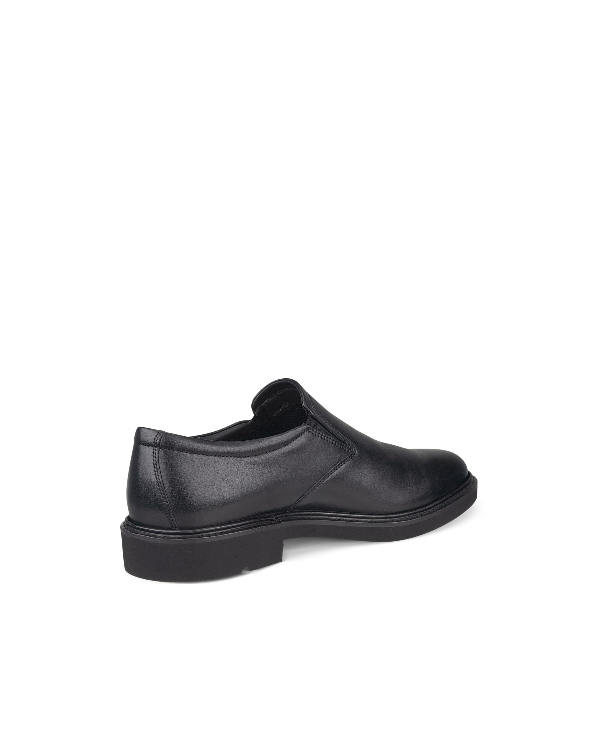 Men's ECCO® Metropole London Leather Slip-On Dress Shoe - Black - Back