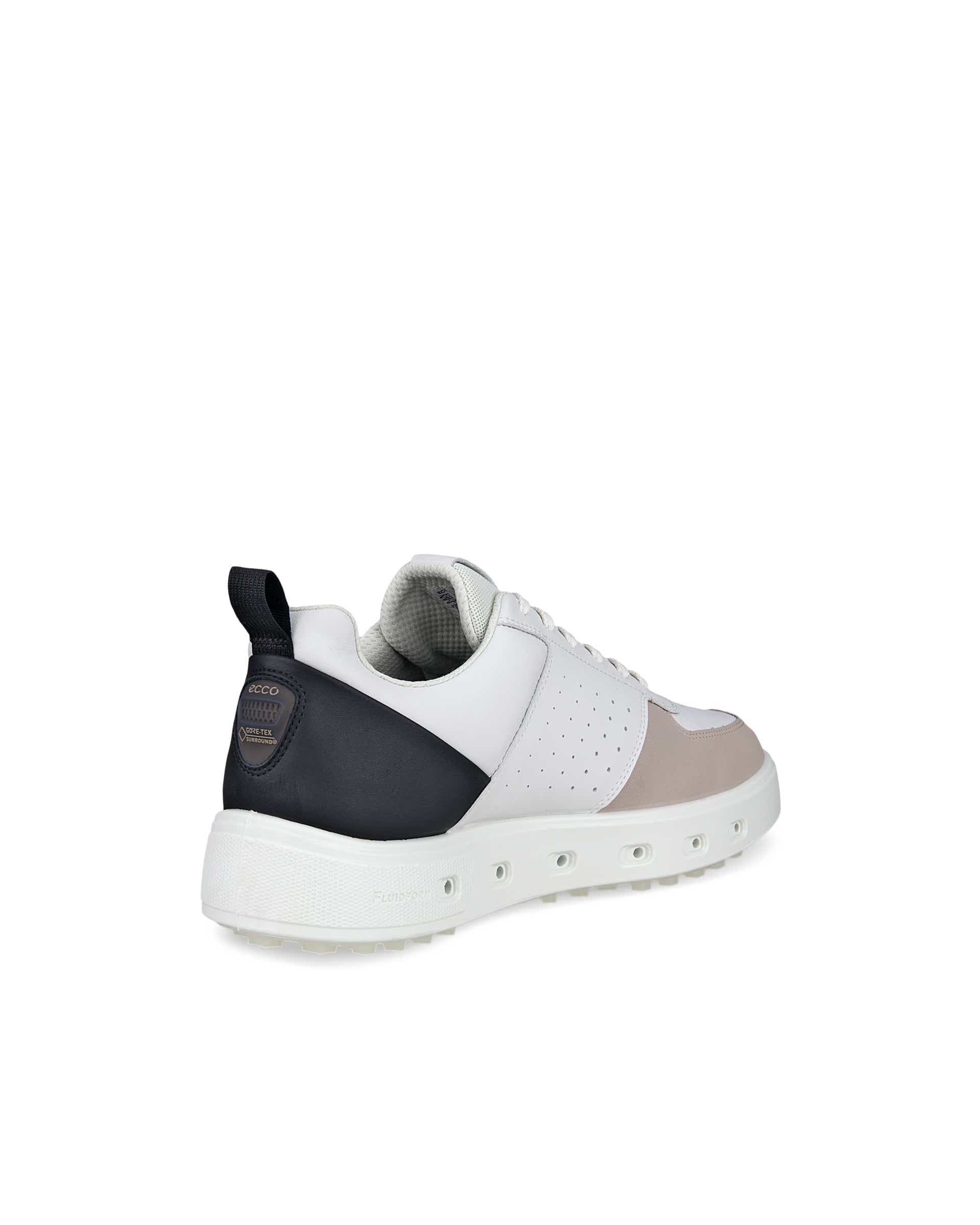 ECCO® Golf Street 720 férfi Gore-Tex bőr golfcipő - Fehér - Back