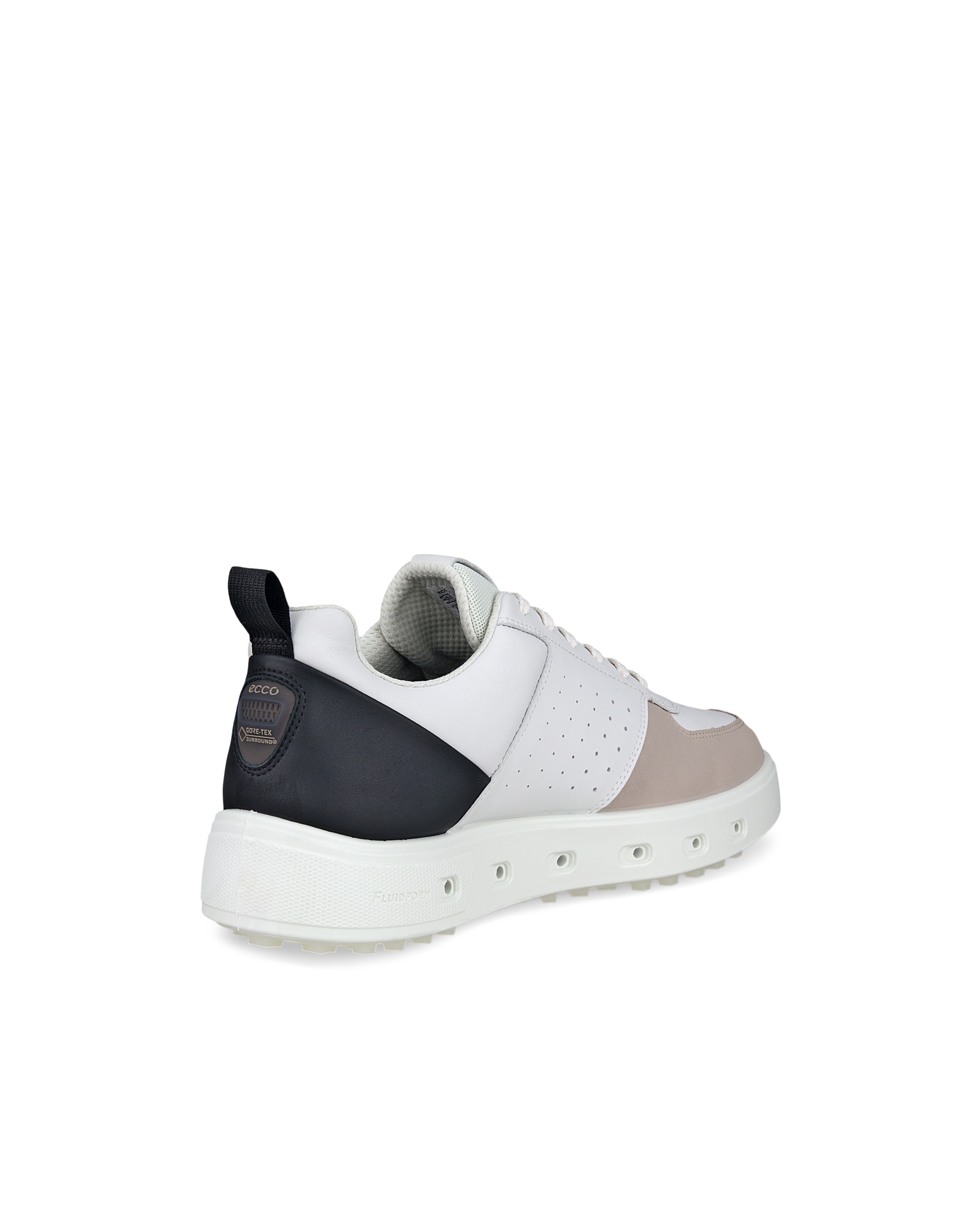 Pánská kožená Gore-Tex golfová obuv ECCO® Golf Street 720 - Bílá - Back