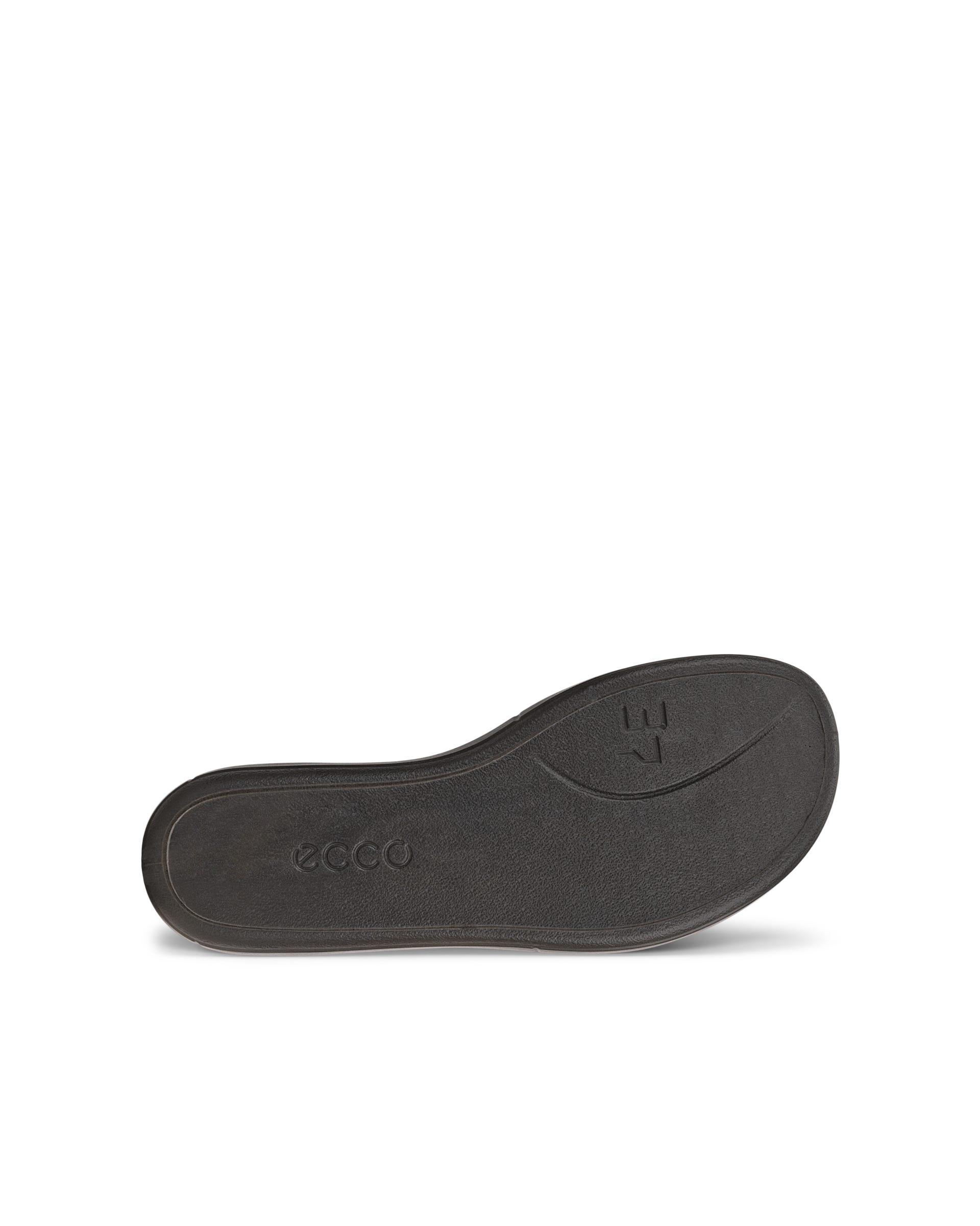 Women's ECCO® Simpil Leather Flat Sandal - Brown - Sole