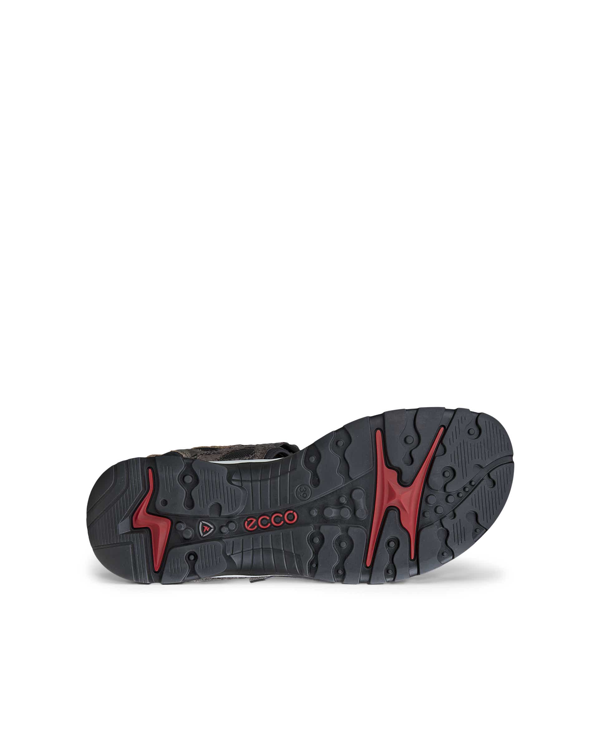 Chinelos tiras cruzadas couro mulher ECCO® OFFROAD - Castanho - Sole
