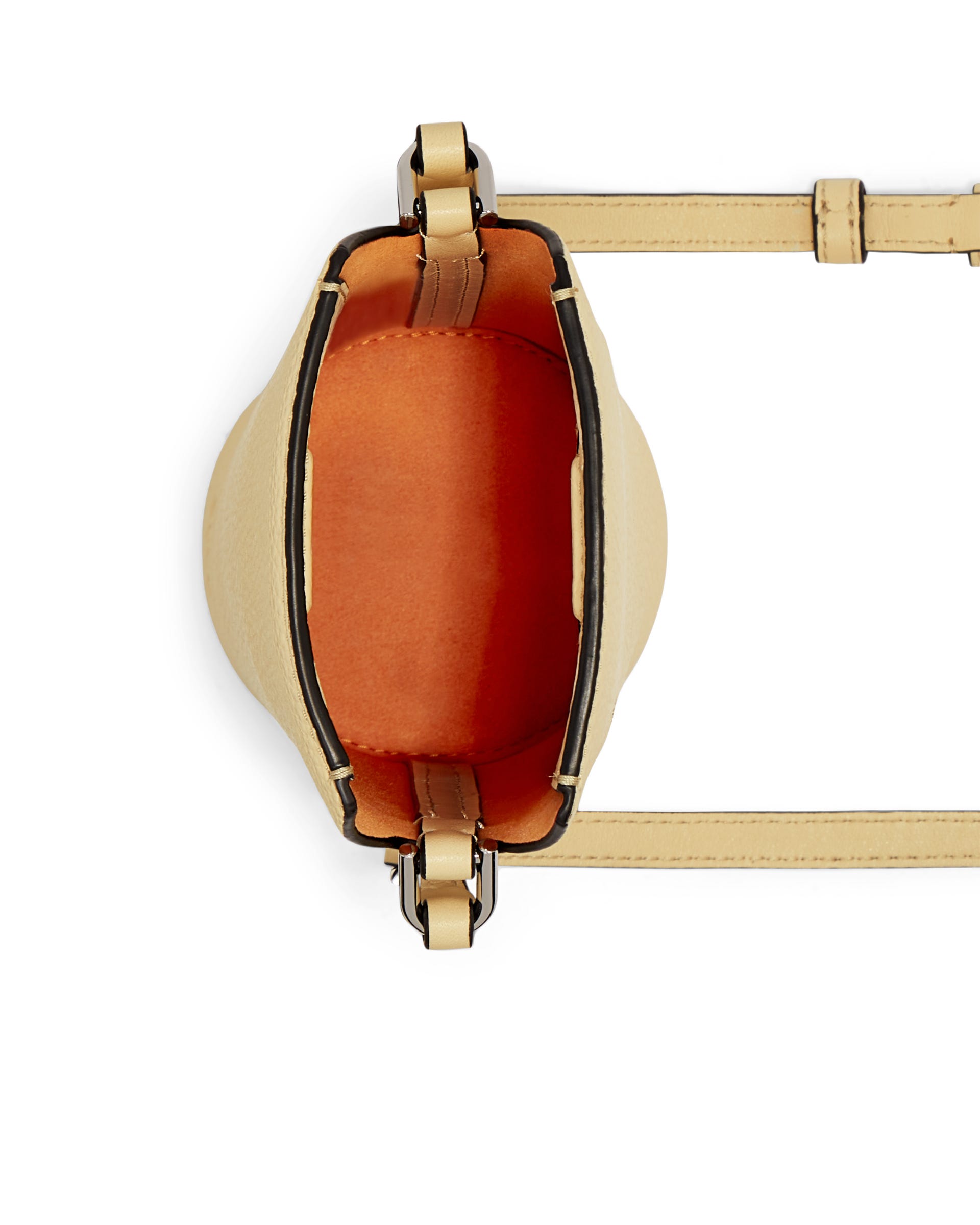 ECCO® Textureblock Pot Leather Crossbody Bag - Yellow - Birdeye