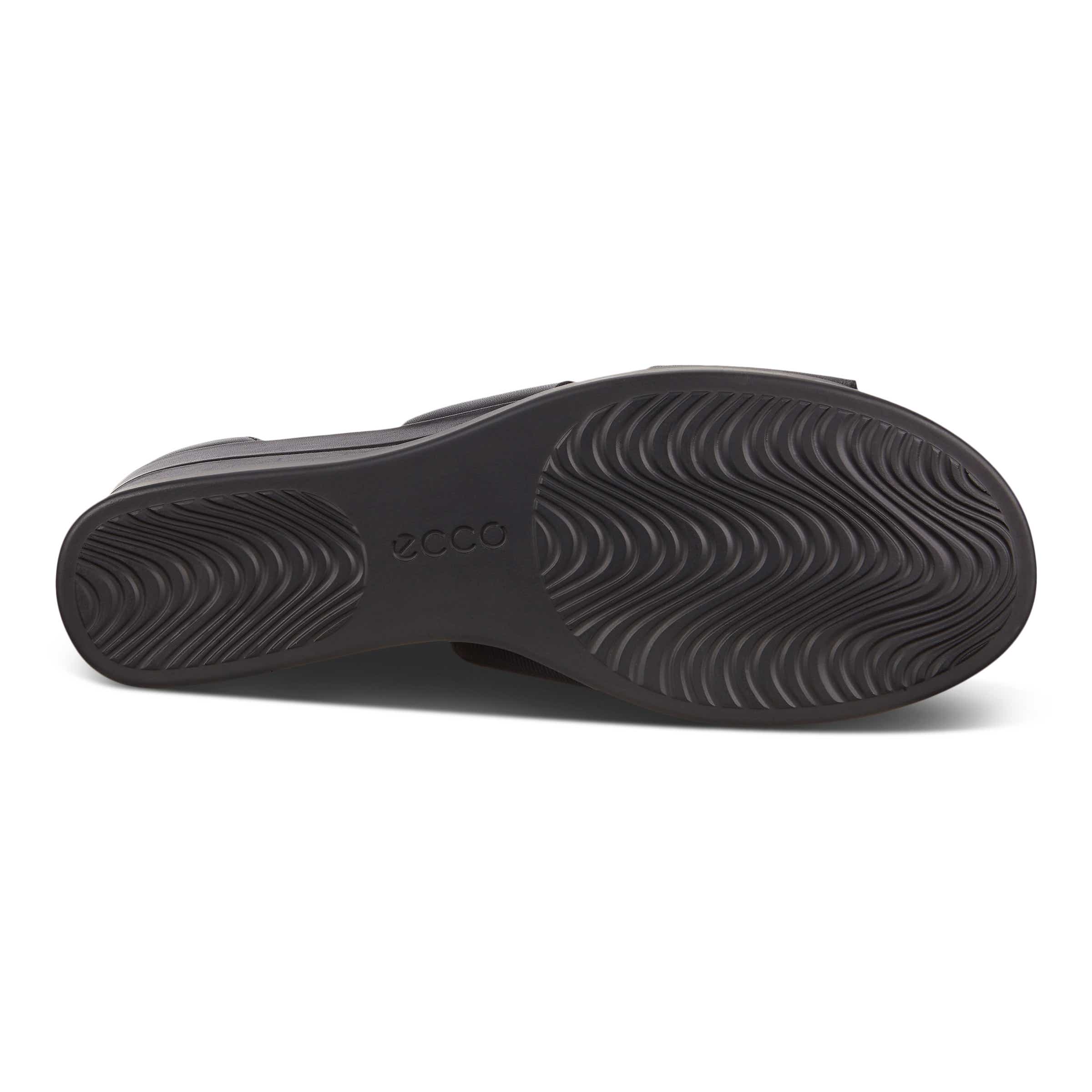 ECCO Shape Wedge Plateau Women's Sandals - Black - Sole