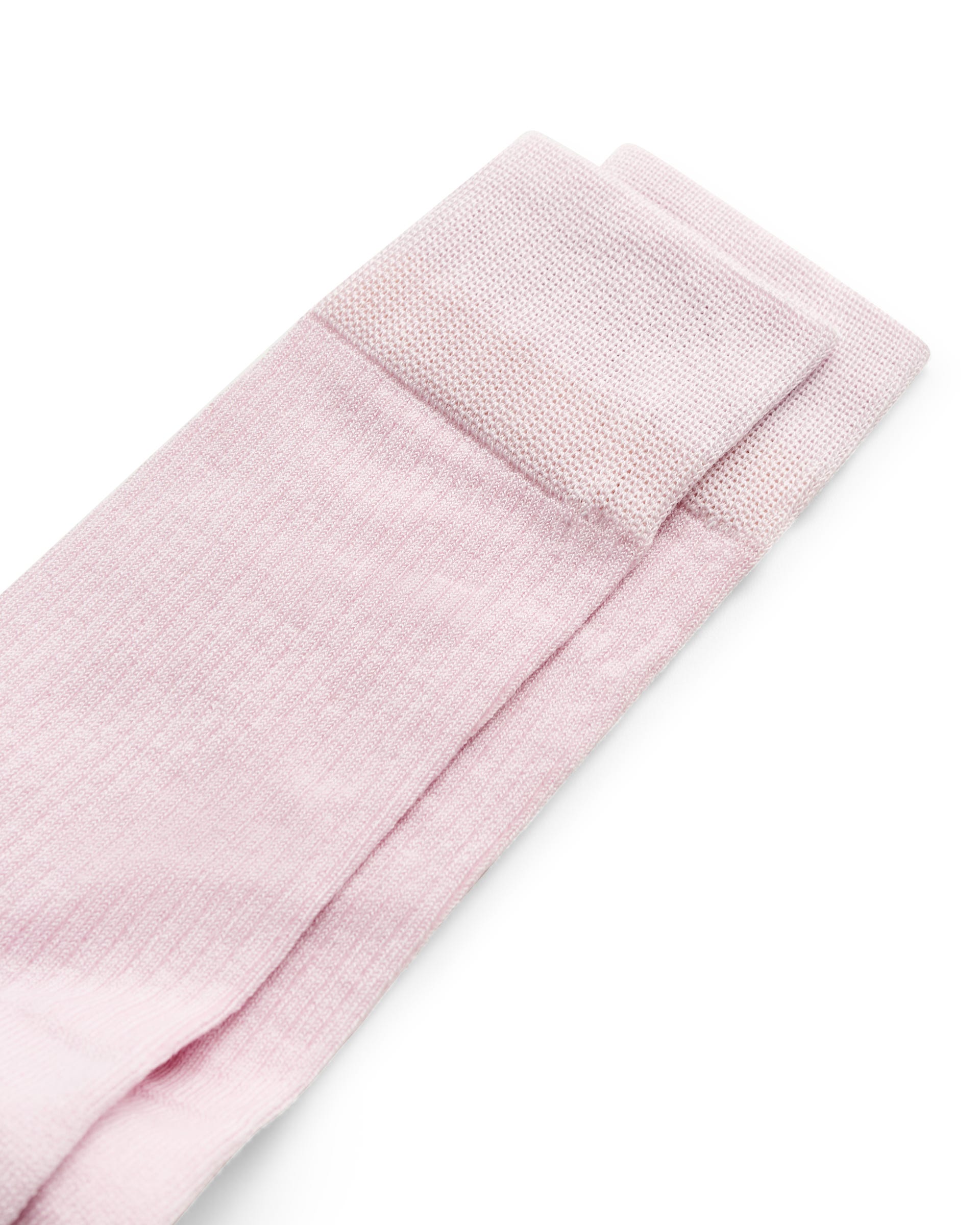 Women's ECCO® CLASSIC RIB Ribbed Mid-Cut Socks - Pink - Detail-1