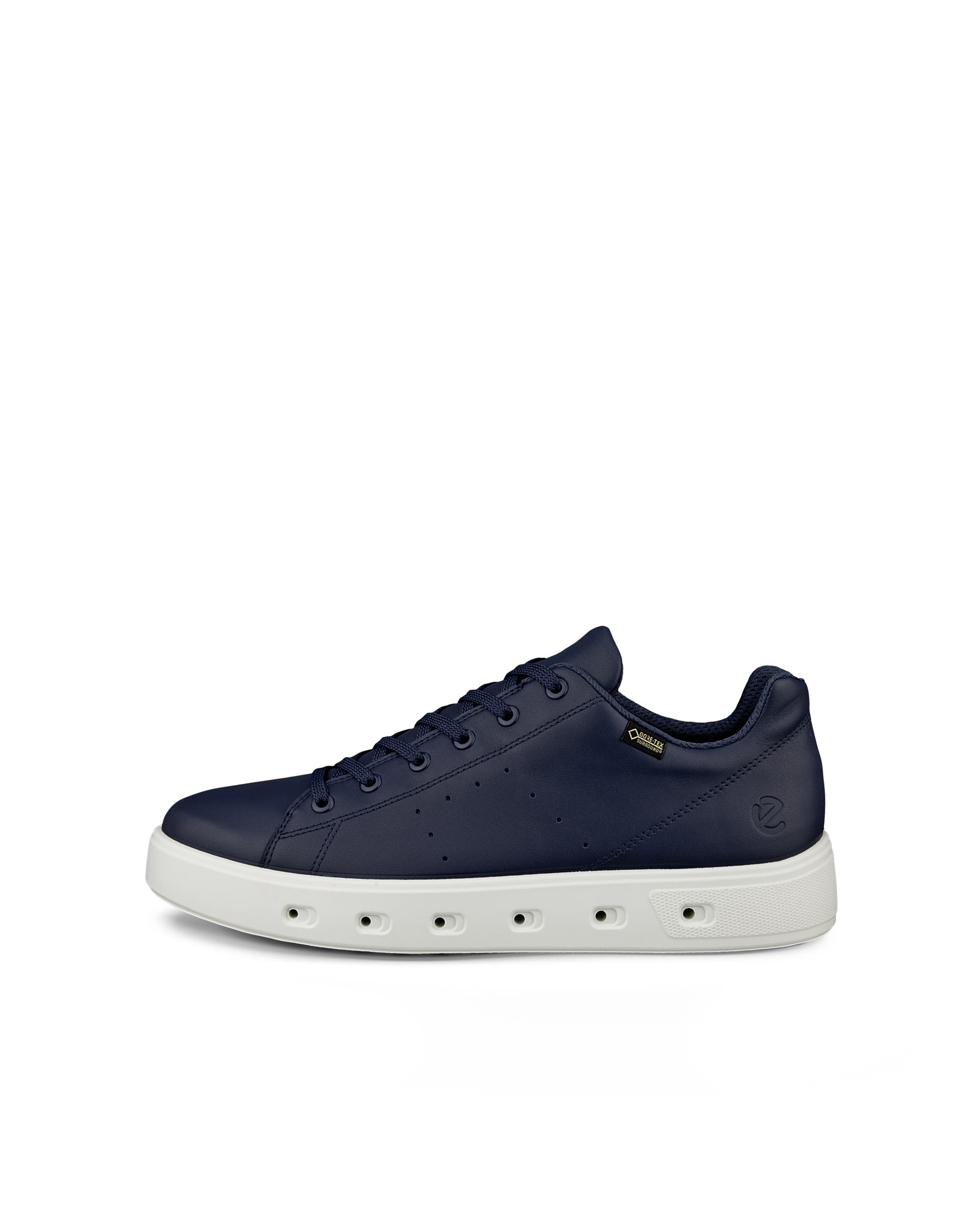 ECCO® Street 720 baskets en cuir Gore-Tex pour homme - Bleu - Outside