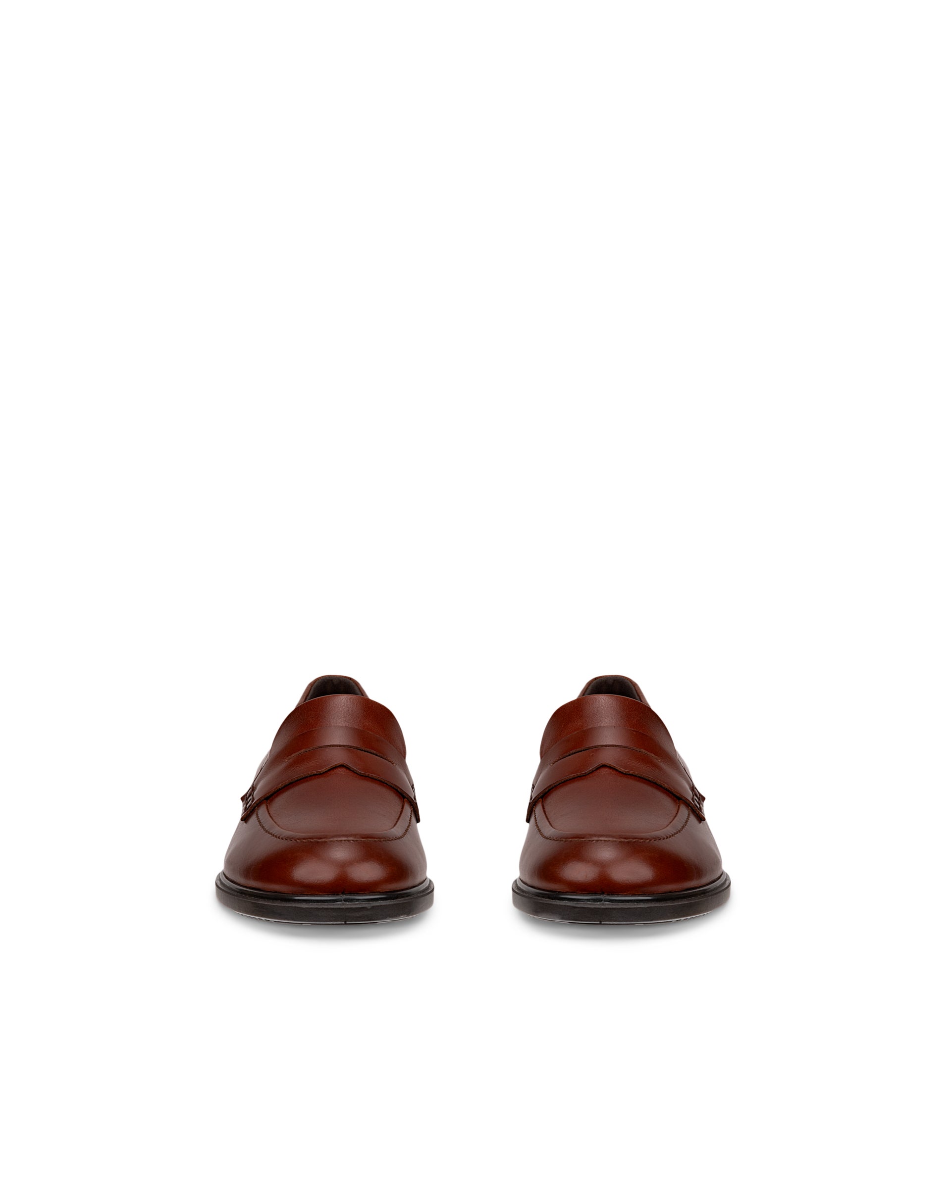 Women's ECCO® Dress Classic 15 Leather Loafer - Brown - Front pair