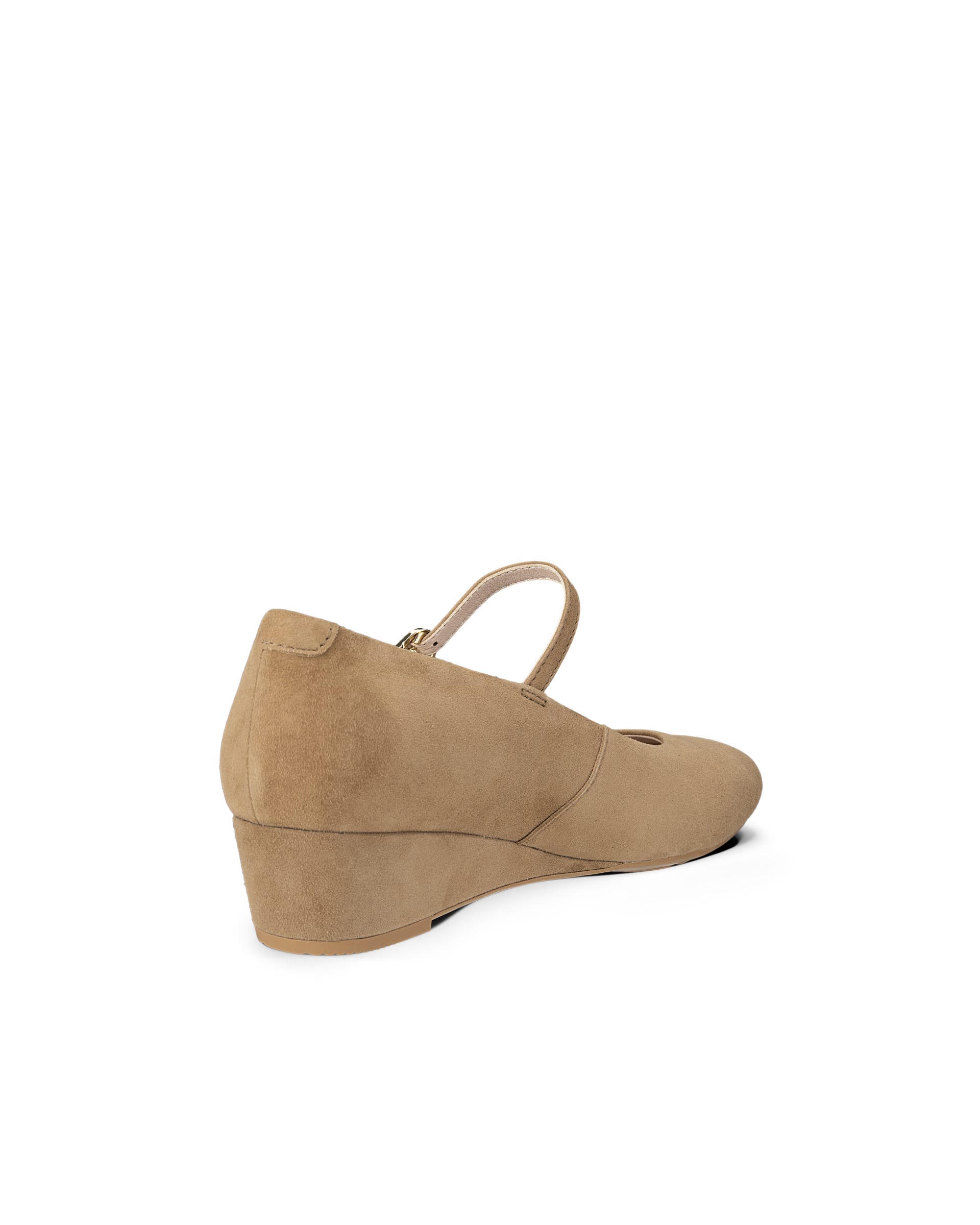 ECCO® ELEVATE WEDGE babies daim pour femme - Brun - Outside