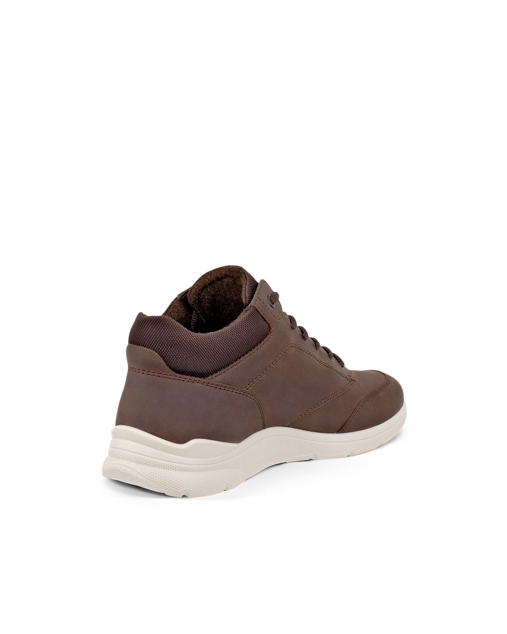 Men's ECCO® IRVING Nubuck Ankle Boot - Brown - Back