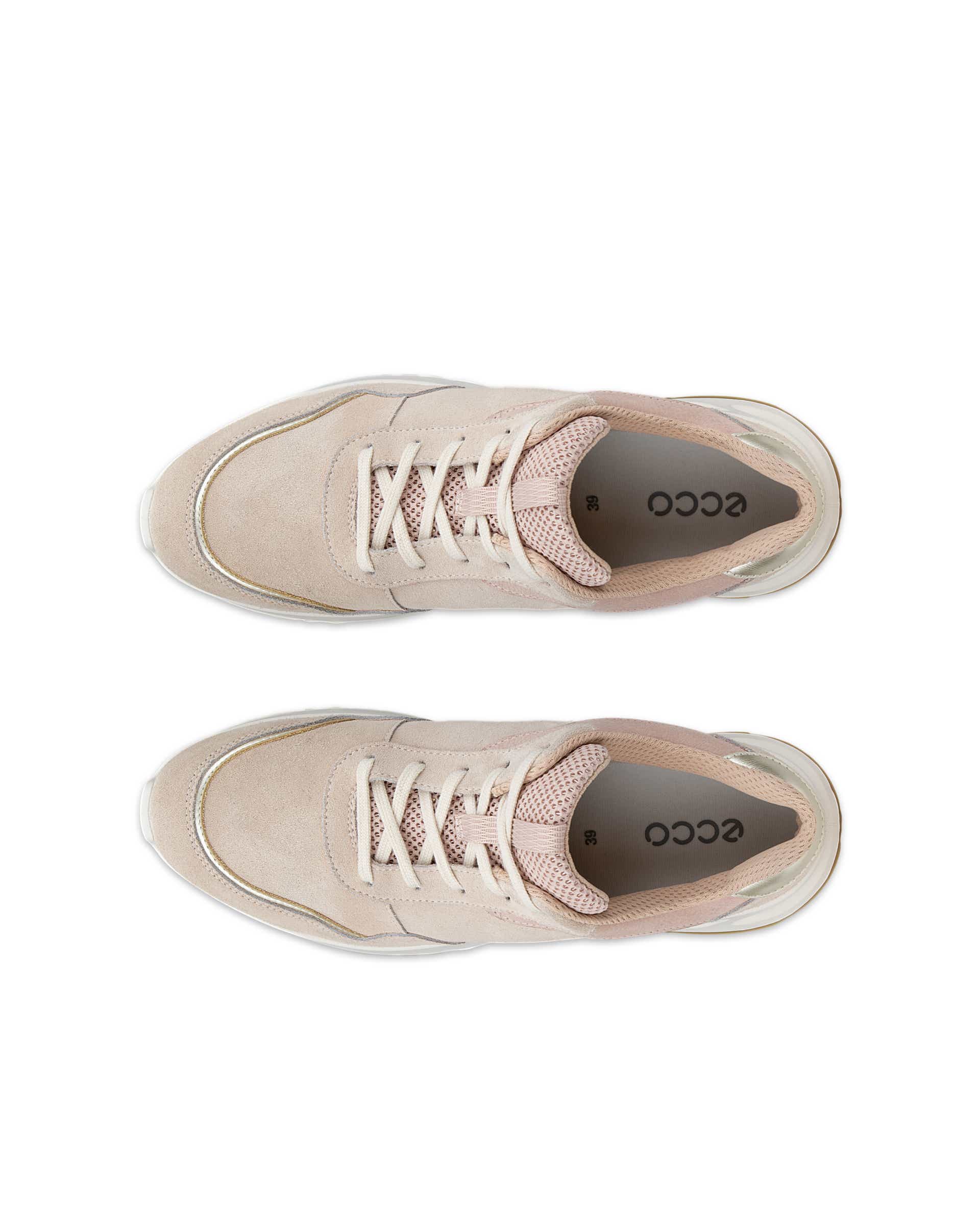 Damskie zamszowe buty outdoorowe ECCO® OTM - Różowy - Top left pair