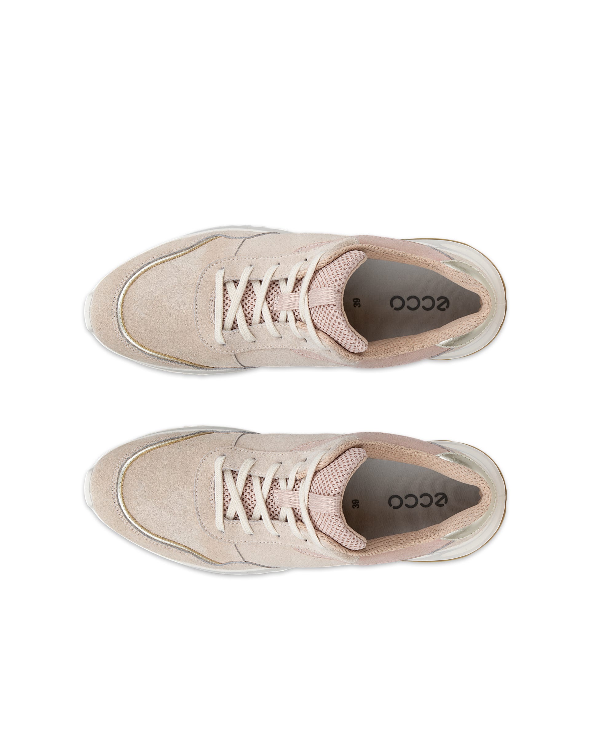 Damskie zamszowe buty outdoorowe ECCO® OTM - Różowy - Outside
