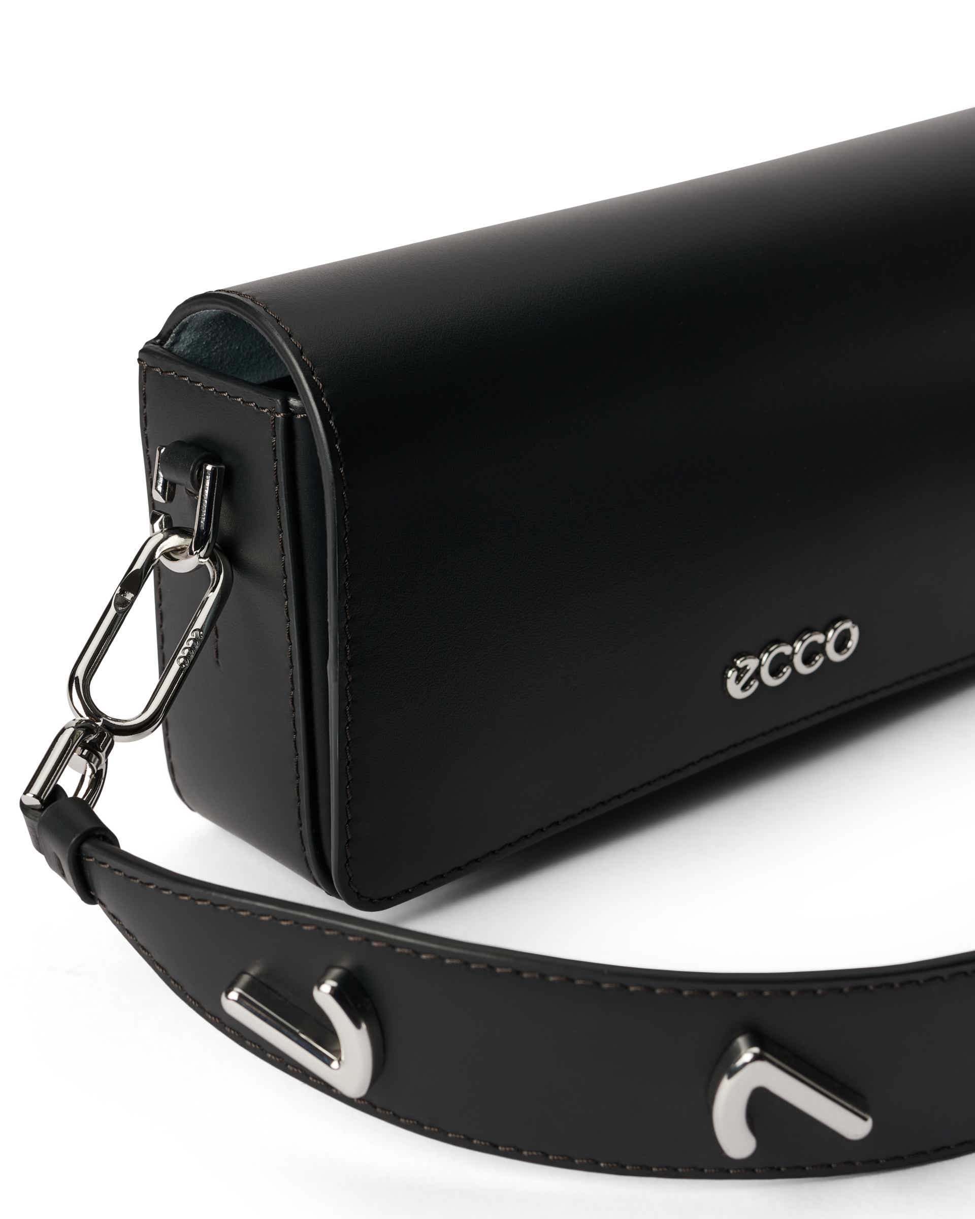 ECCO Pinch Small E Wave Studded レザーショルダーバッグ - ブラック - Detail-1