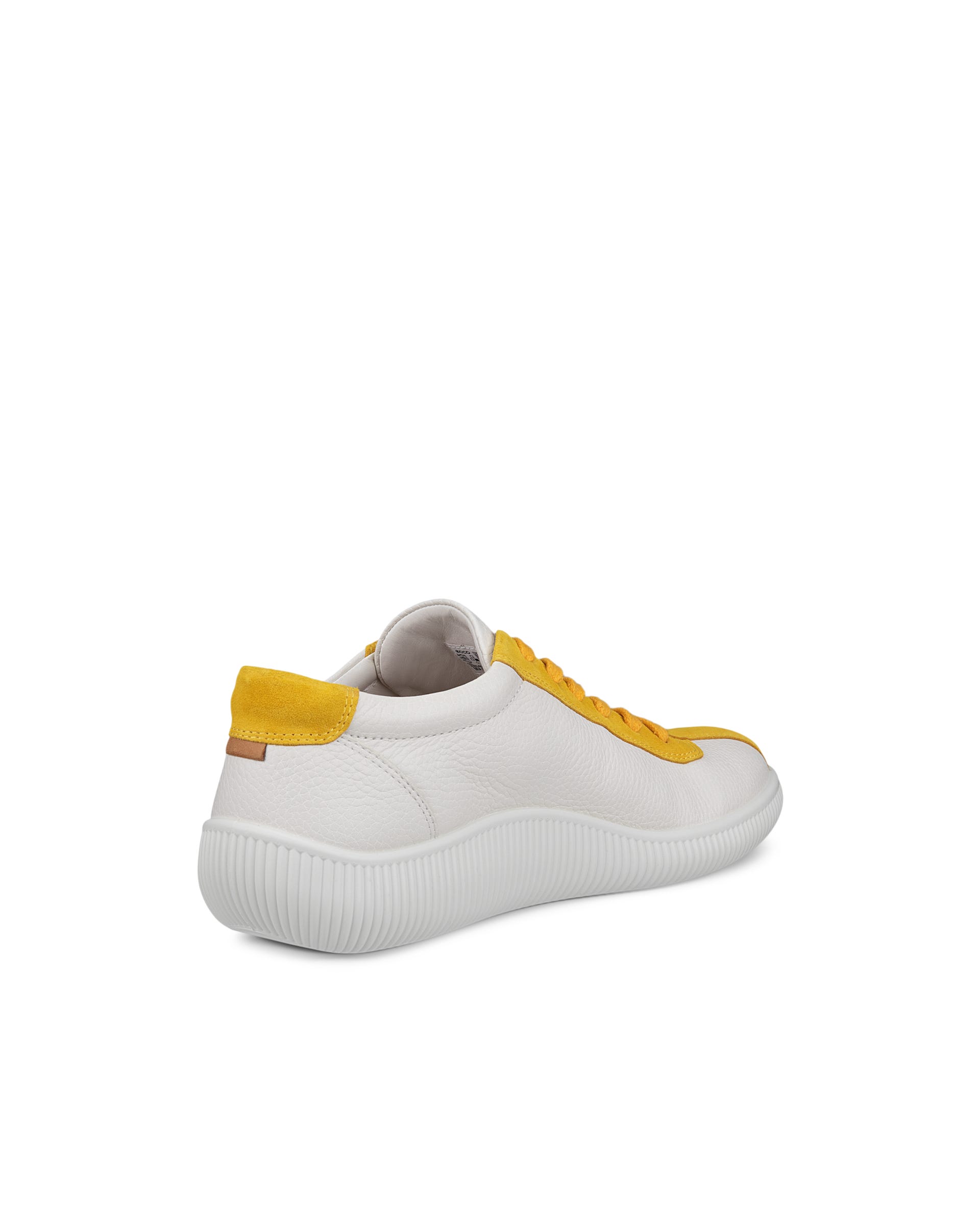 ECCO Soft Zero メンズ レザースニーカー - イエロー - Back