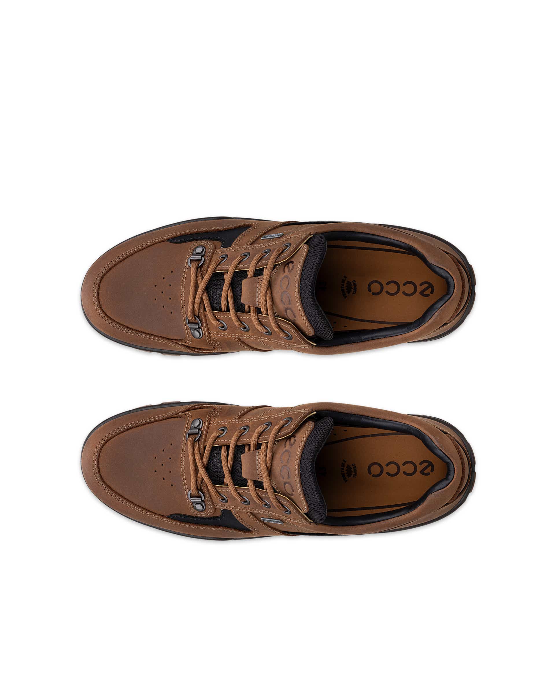 ECCO® TRACK 25 chaussures de plein air en nubuck Gore-Tex pour homme - Brun - Top left pair
