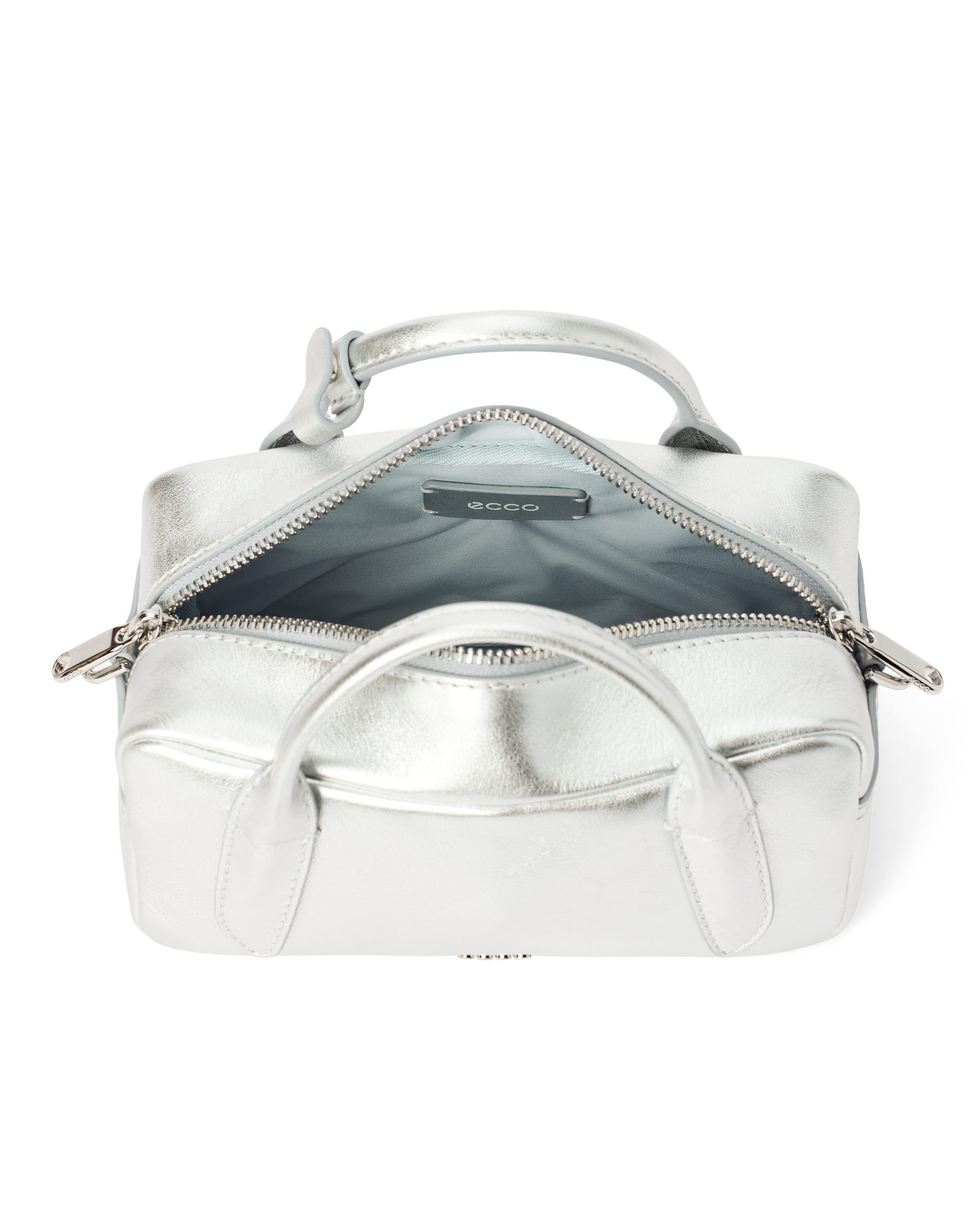 ECCO® BOWLING BAG S ženske kožna bowling torba - Srebrna - Main