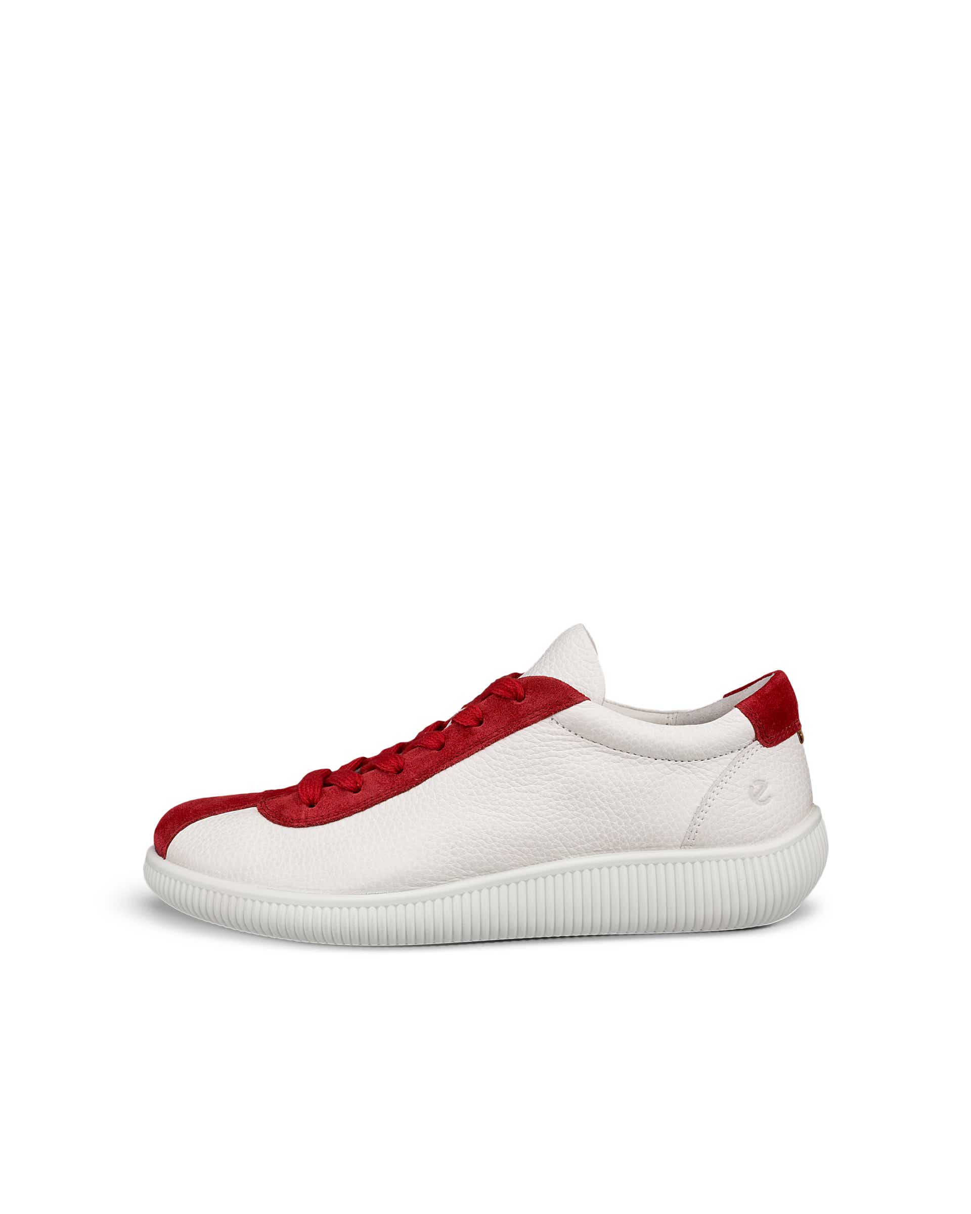 楽一番7220522 ECCO Soft Zero ウィメンズ レザースニーカー | レッド