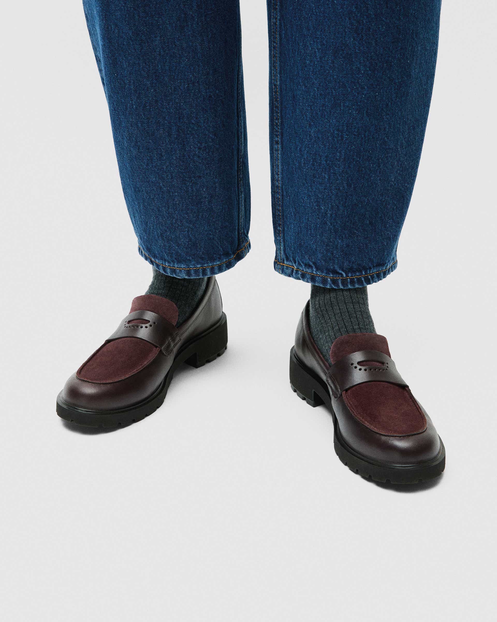 Damskie skórzane loafery ECCO® METROPOLE VIENNA - Brązowy - Lifestyle image-1