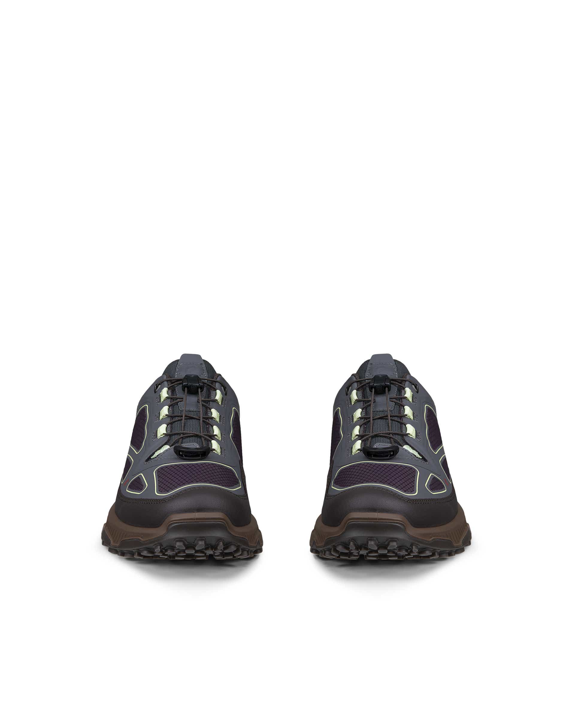 ECCO RECEPTOR XP WOMEN ウィメンズ レザースニーカー - グレー - Front pair