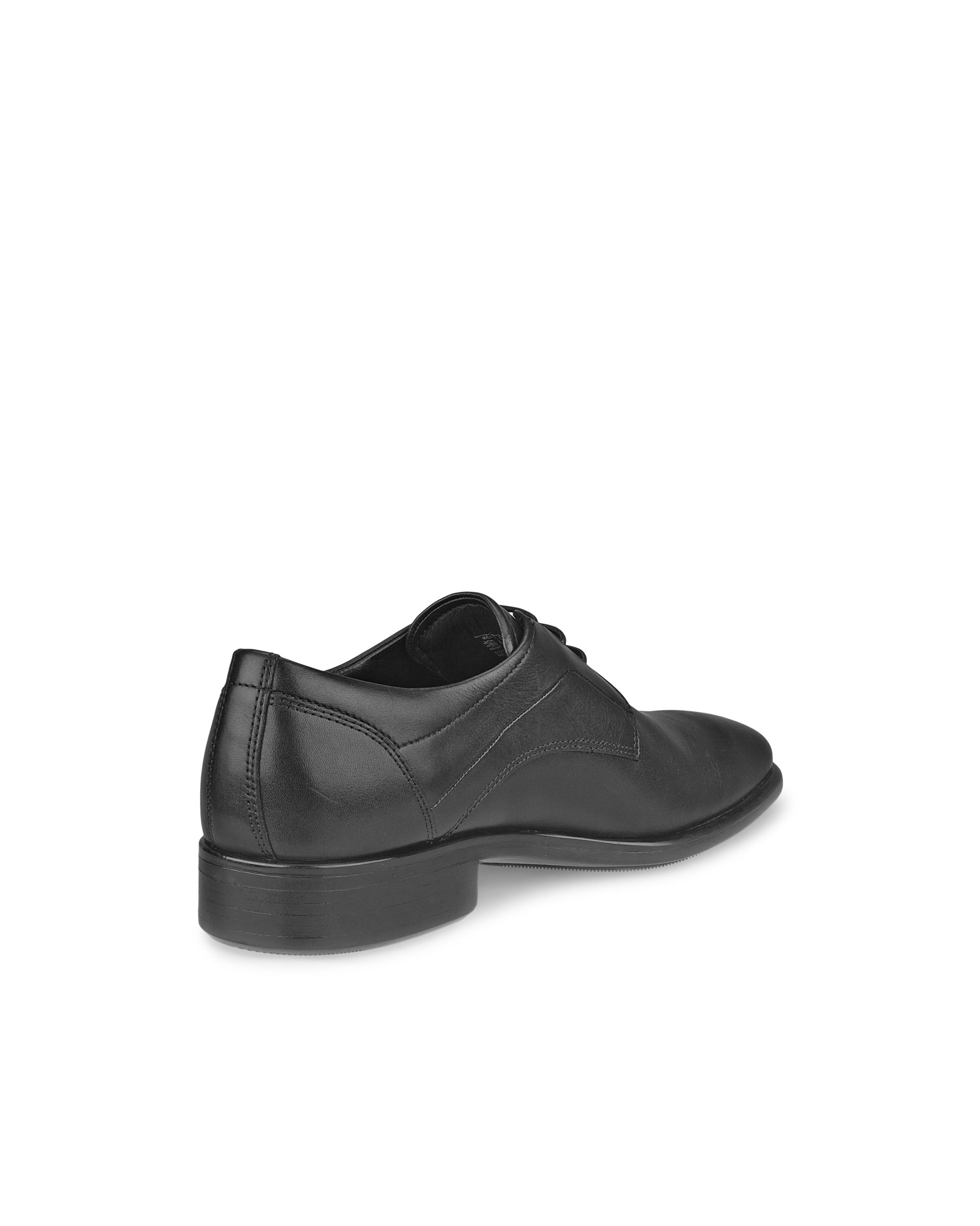 ECCO Citytray Plain メンズ レザーGore-Texダービーシューズ - ブラック - Back