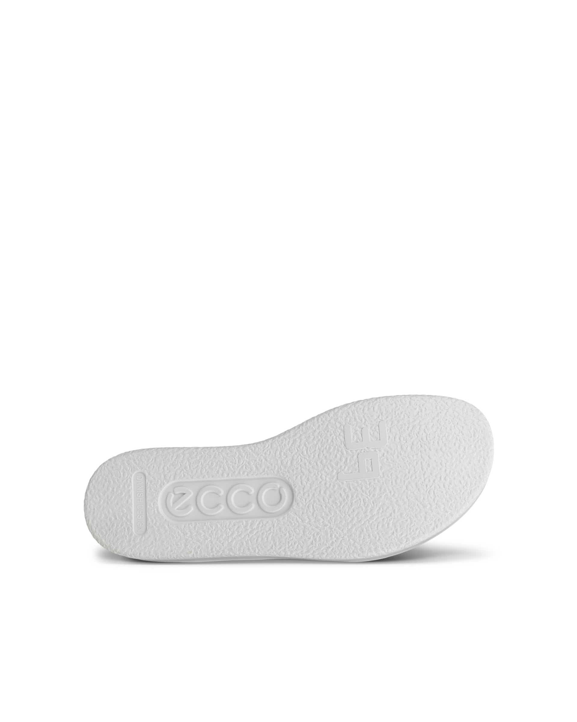 ECCO® Flowt sandale plate en cuir pour femme - Métallisé - Sole