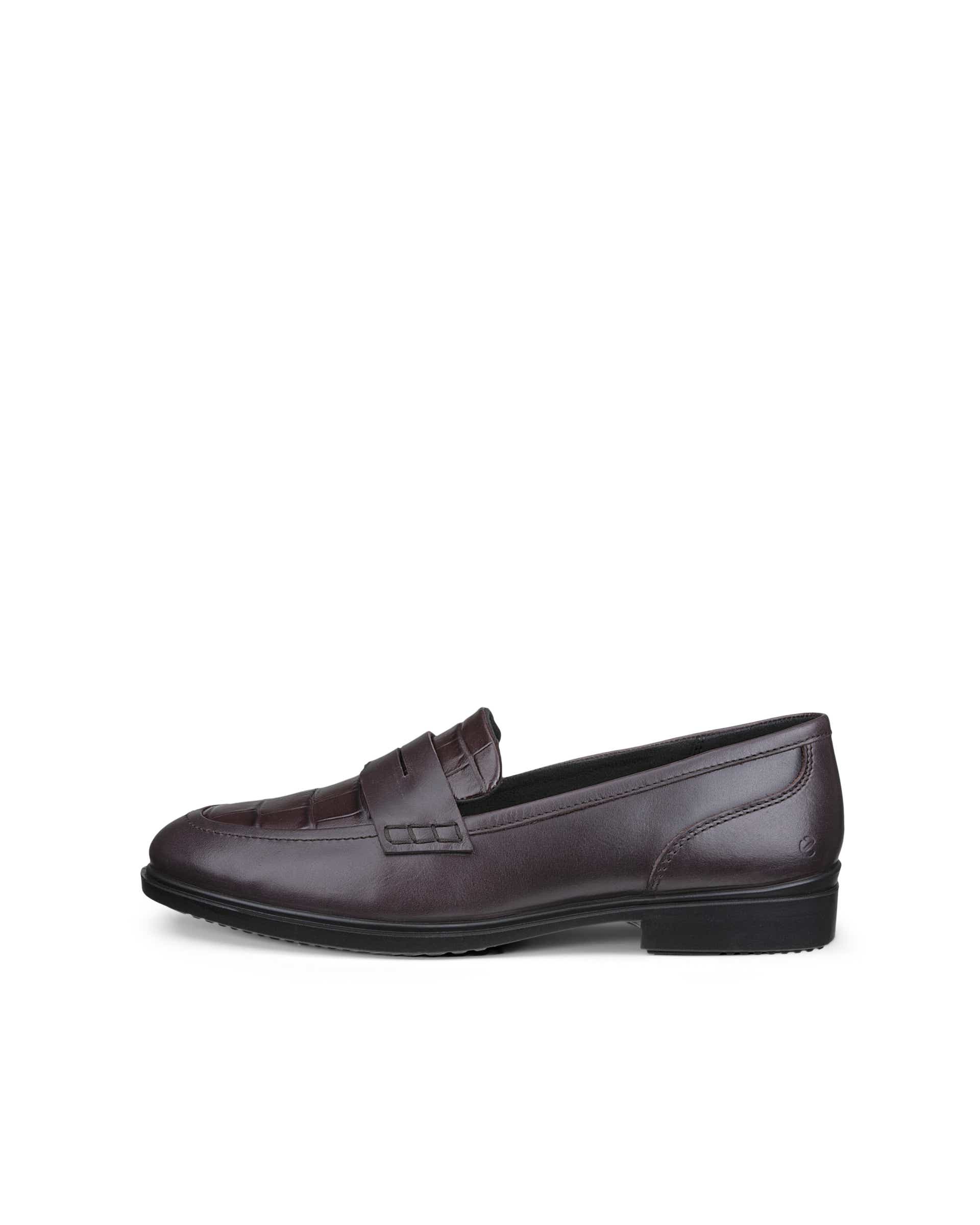 ECCO DRESS CLASSIC 15 ウィメンズ レザーローファー - ブラウン - Outside