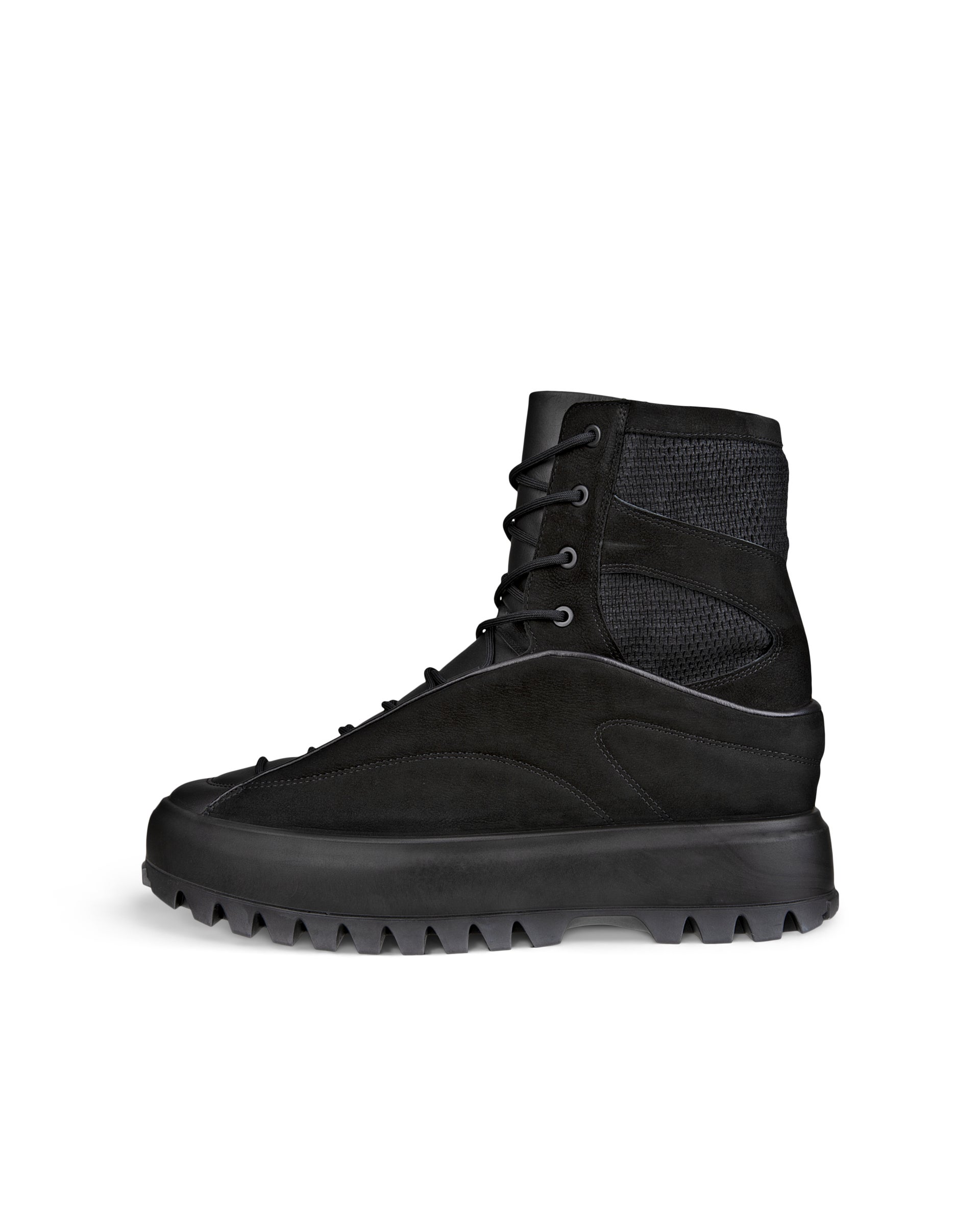 ECCO Street Ace RAL7000 メンズ ヌバックブーツ - ブラック - Outside