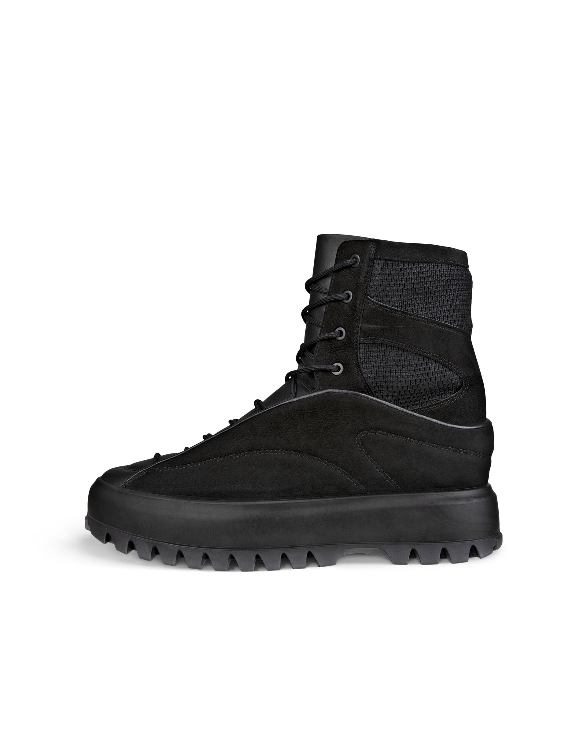 ECCO Street Ace RAL7000 メンズ ヌバックブーツ - ブラック - Outside