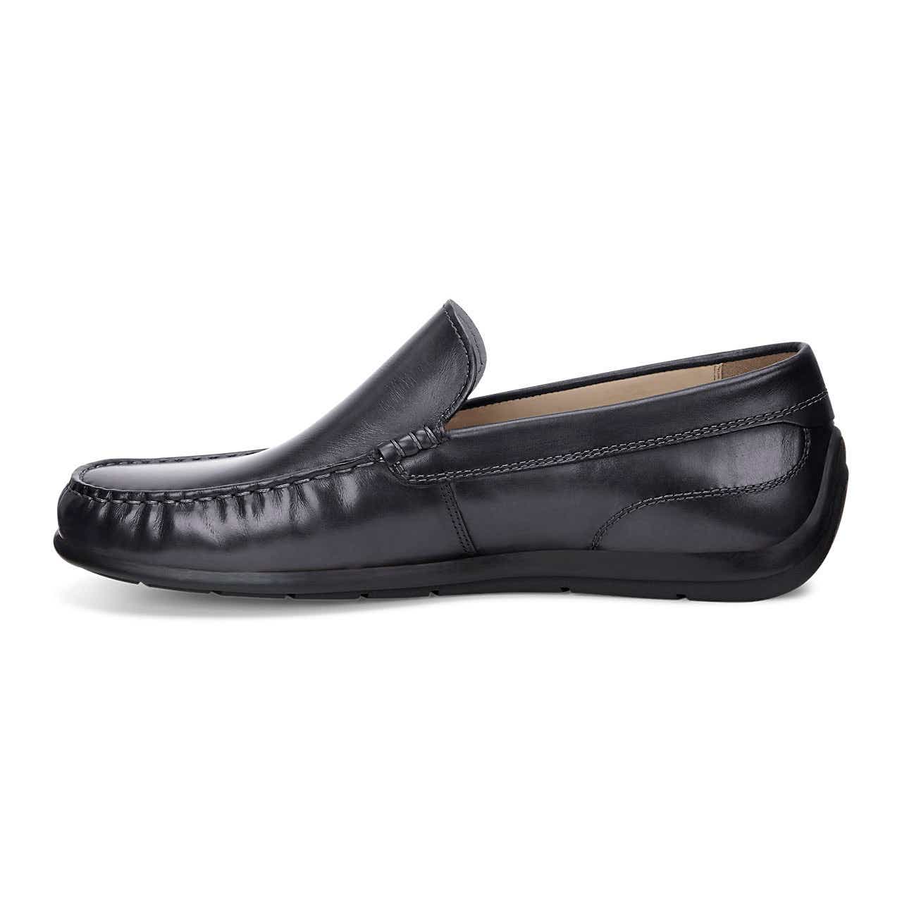 Men's ECCO® Classic Moc 2.0 Leather Moccasin - Black - Inside
