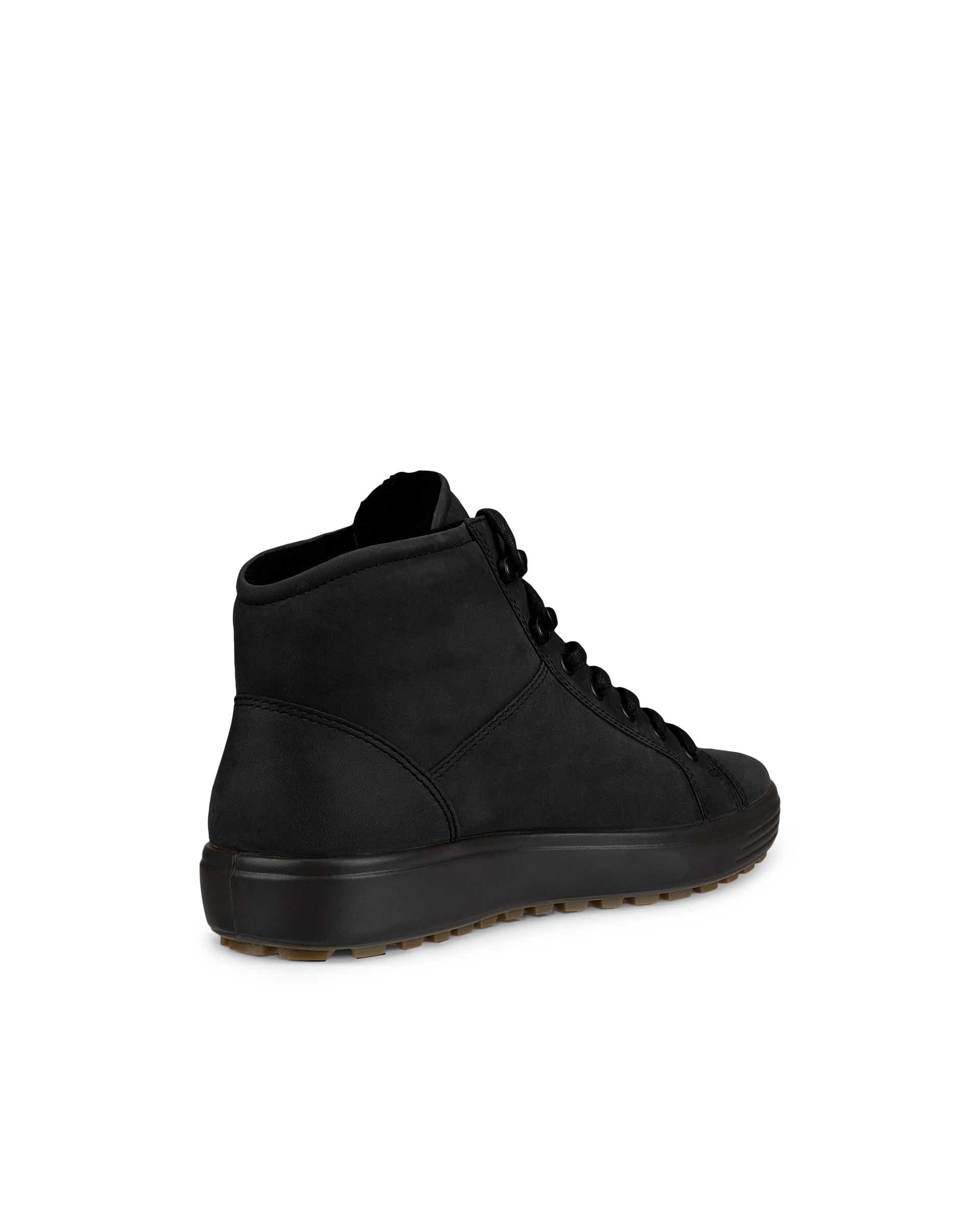 ECCO® Soft 7 Tred II bottes mi-hautes en nubuck pour homme - Noir - Back