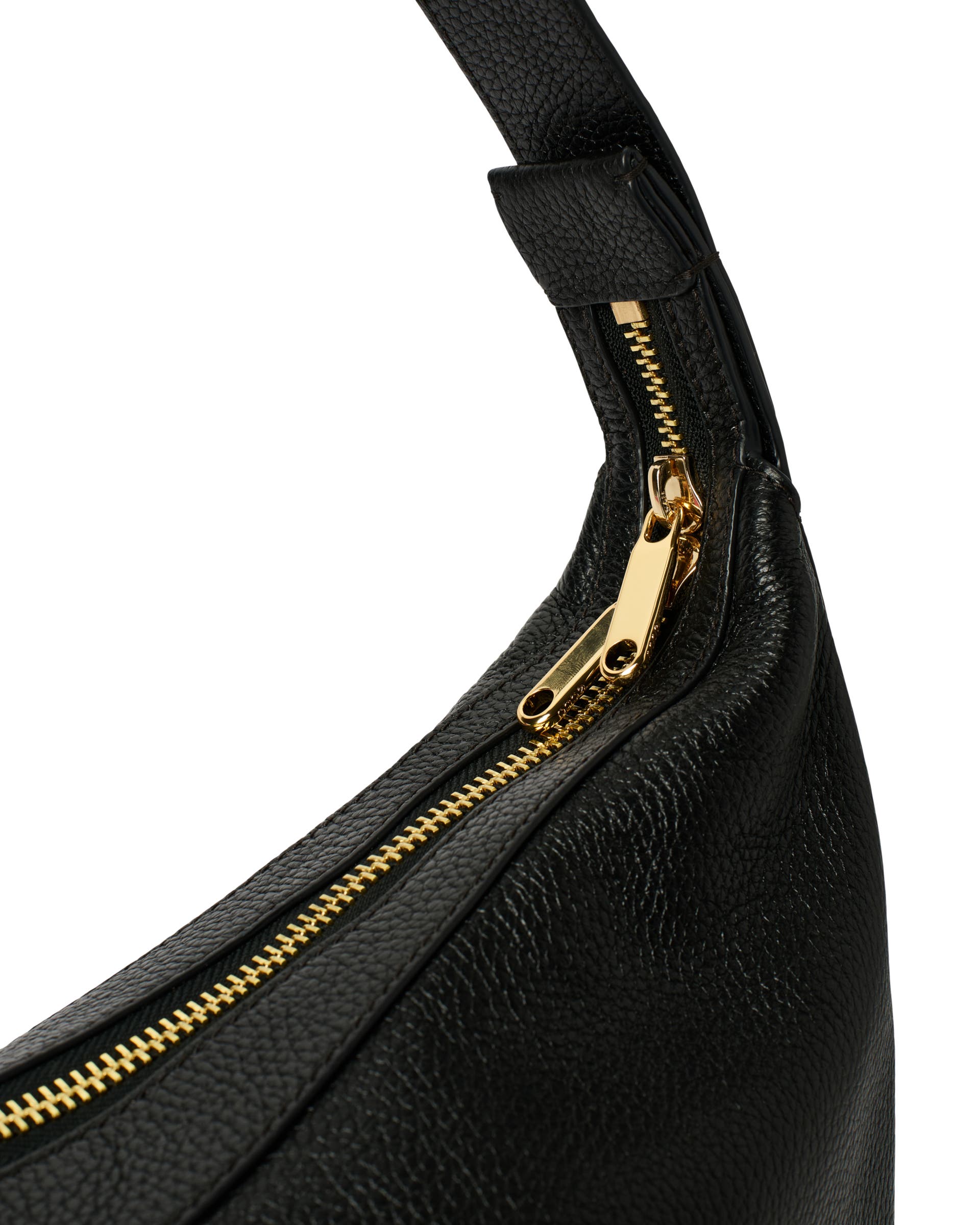 Skórzana torba hobo ECCO® Fortune Bag - Czarny - Detail-1