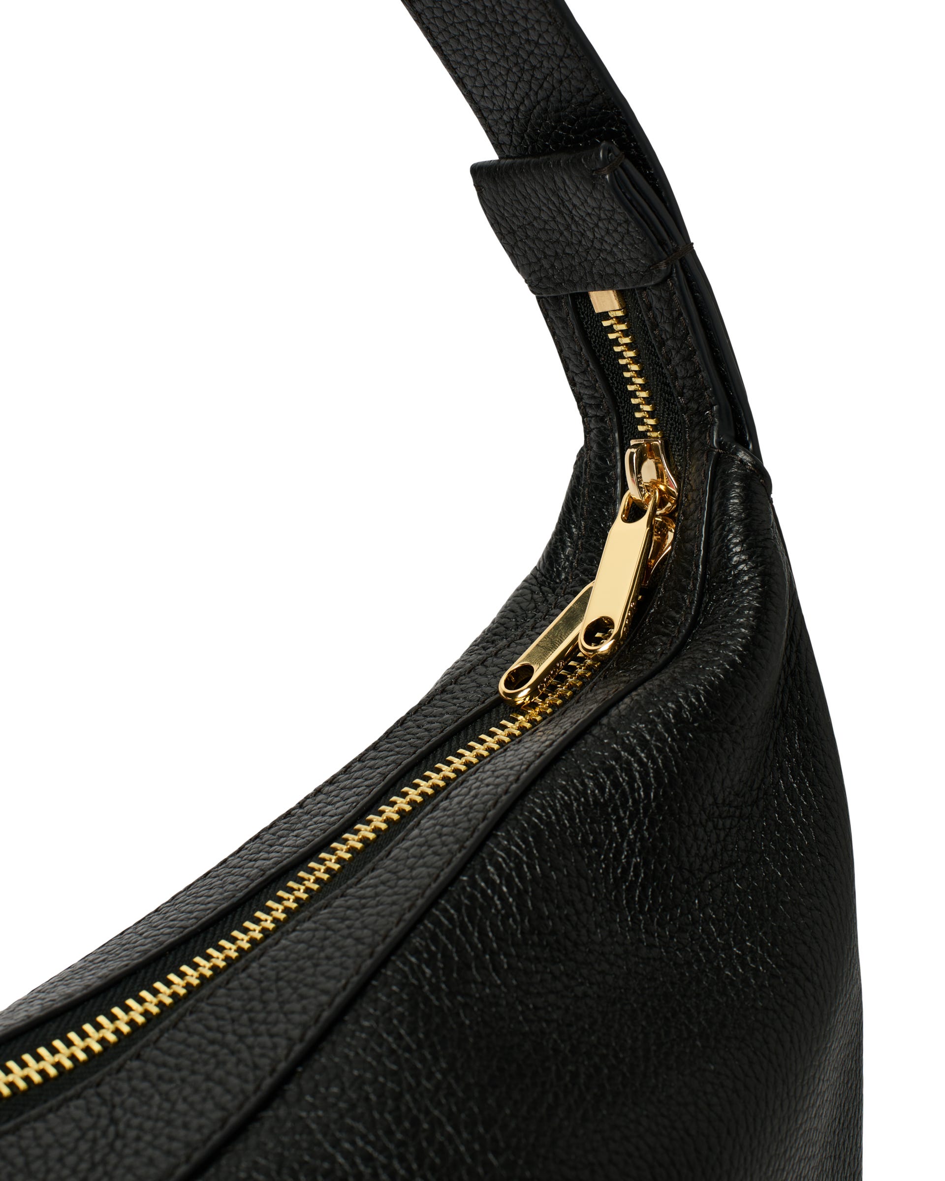 Skórzana torba hobo ECCO® Fortune Bag - Czarny - Detail-1