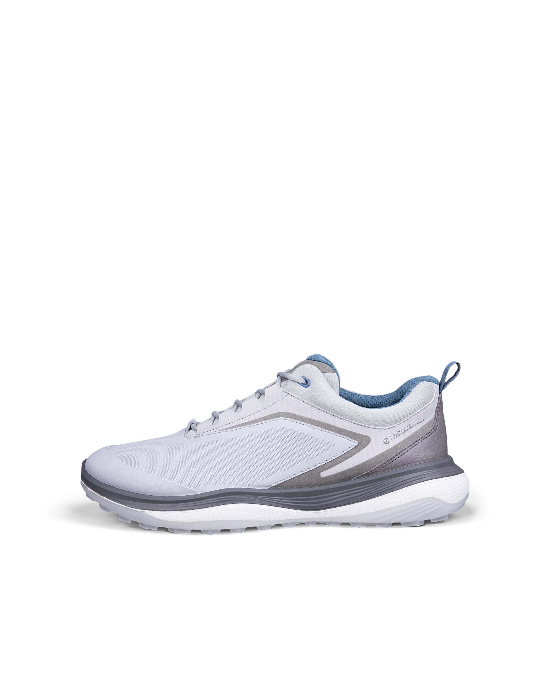 Men's ECCO® Golf LT1 Leather Waterproof Golf Shoe - Gray - Outside
