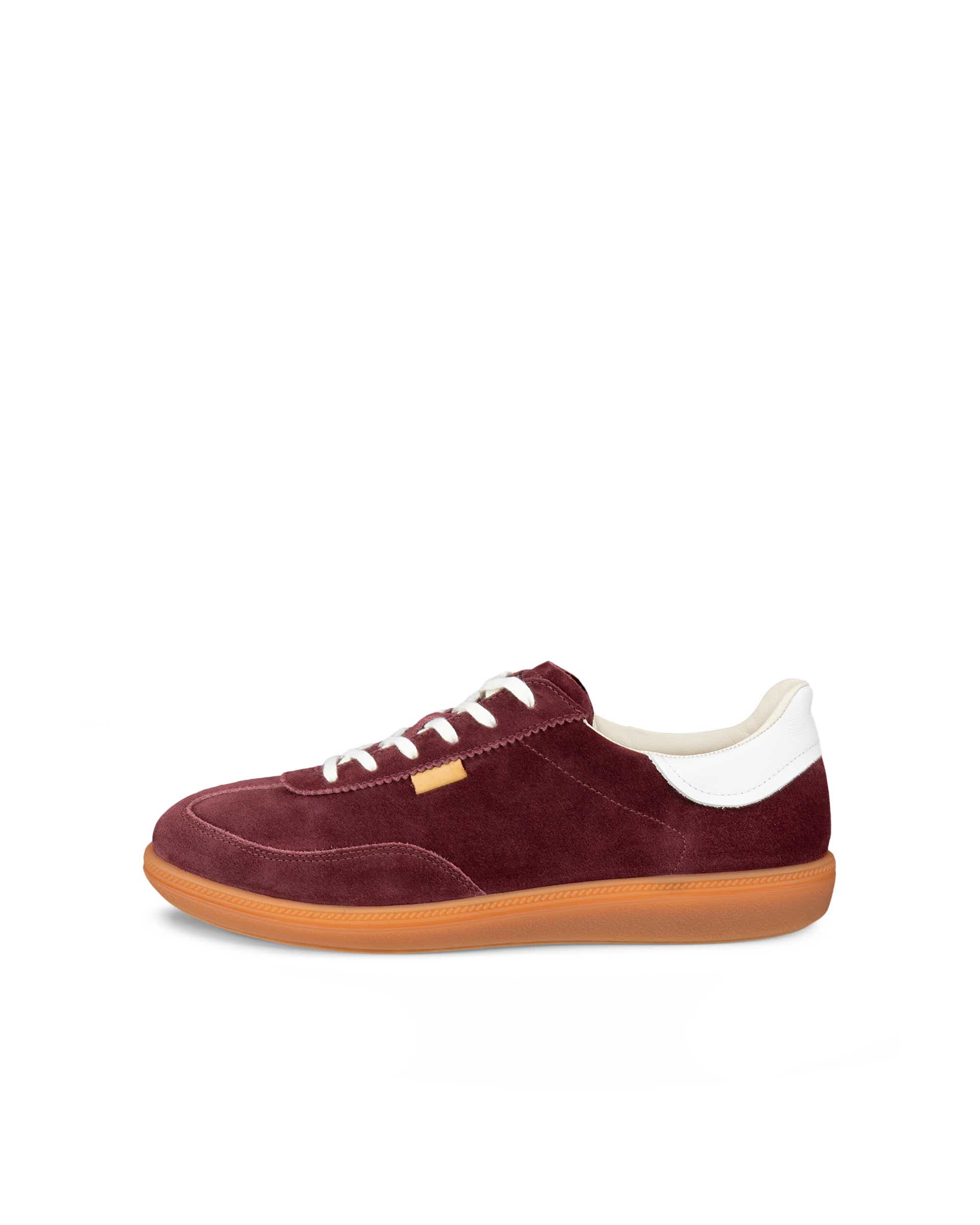 Women's ECCO® Soft 11 Suede Sneaker - Red - Outside