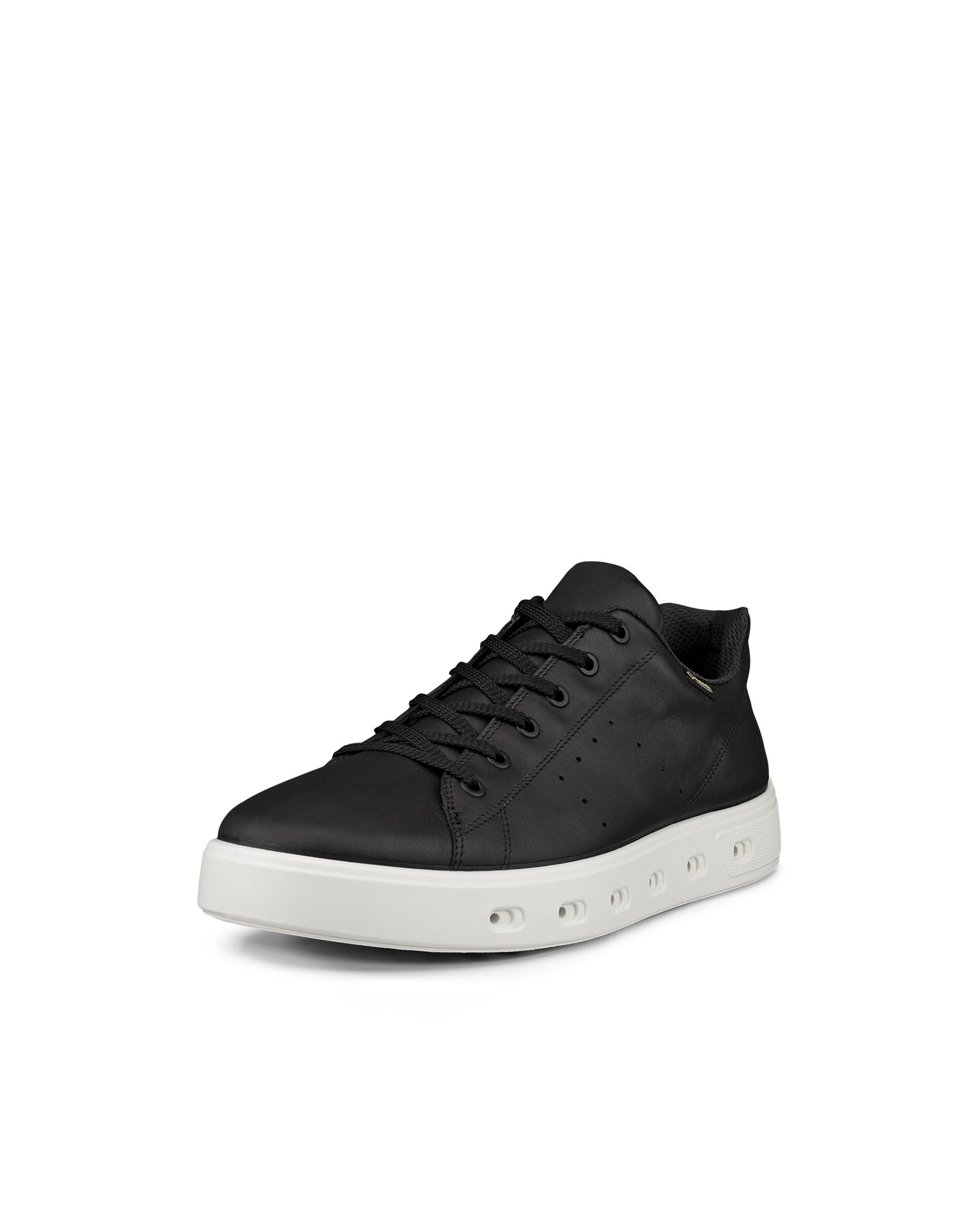 ECCO® Street 720 baskets en cuir Gore-Tex pour homme - Noir - Main