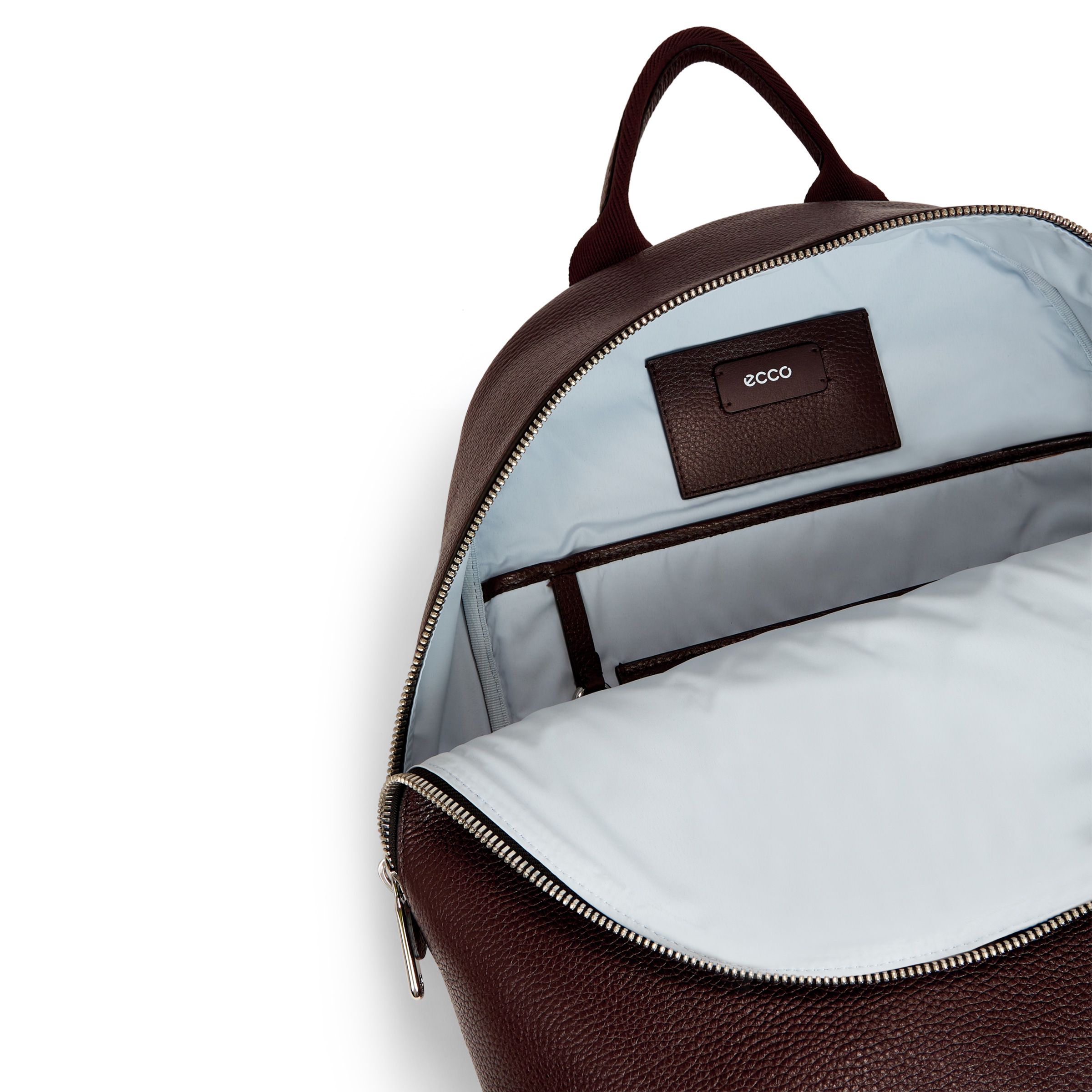 ECCO Round Pack Large レザーバックパック - Brown - Inside