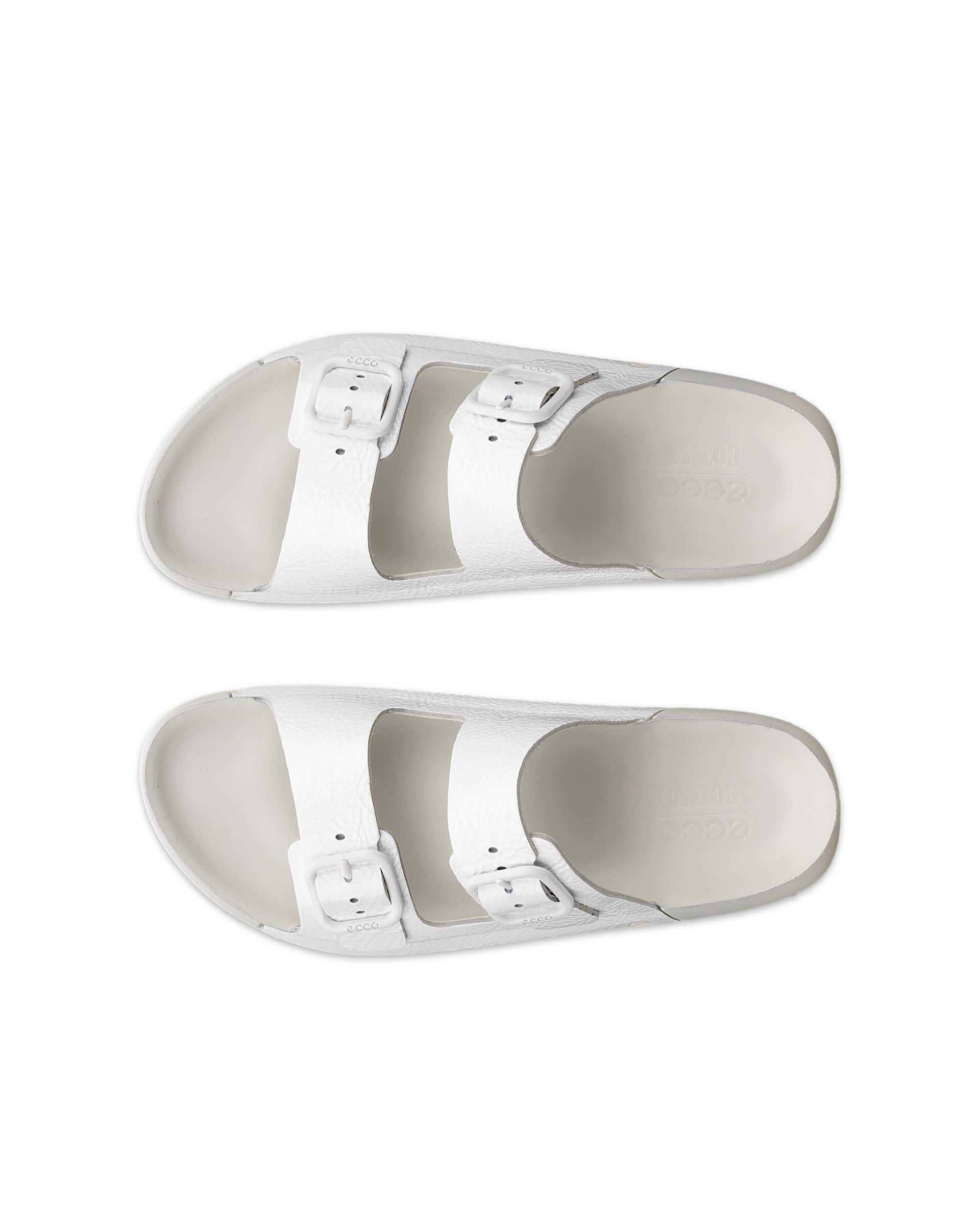 Dámské kožené páskové sandály ECCO® Cozmo - Bílá - Top left pair