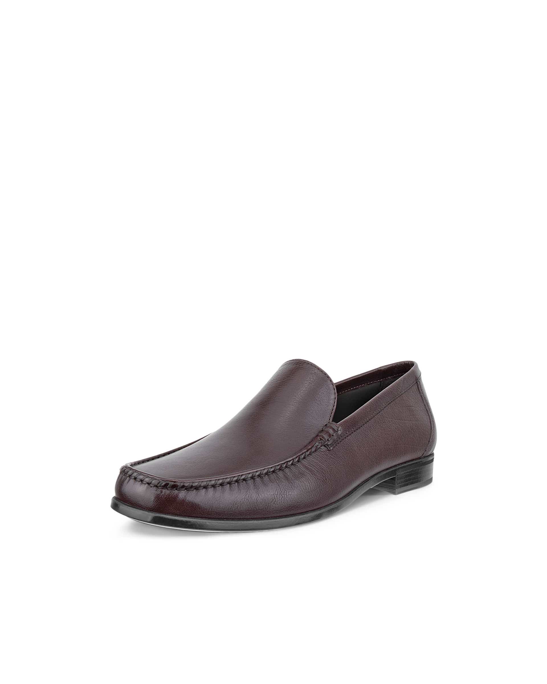 Men's ECCO® DRESS MOC Leather Loafer - Brown - Main