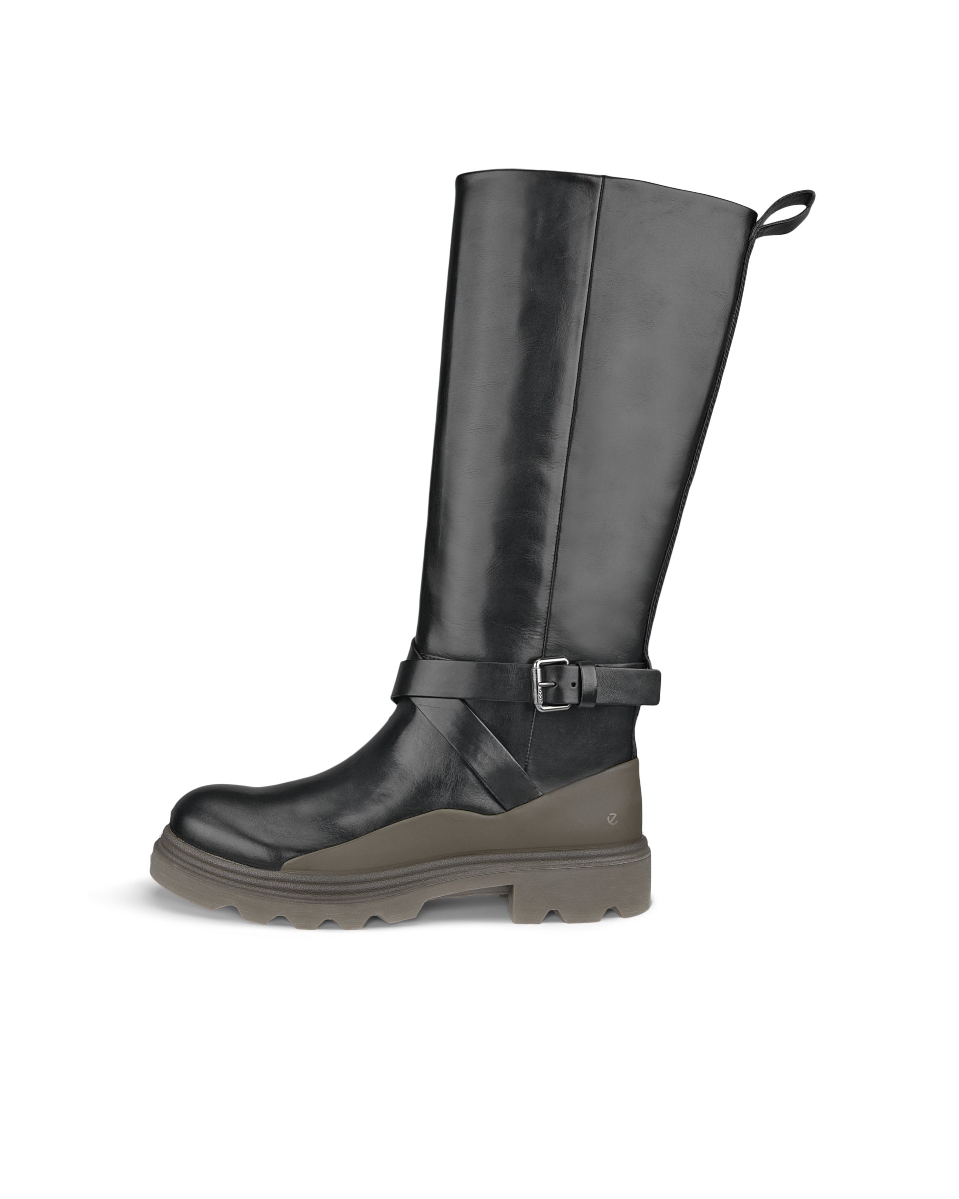 ECCO Grainer ウィメンズ レザーハイカットブーツ - ブラウン - Outside