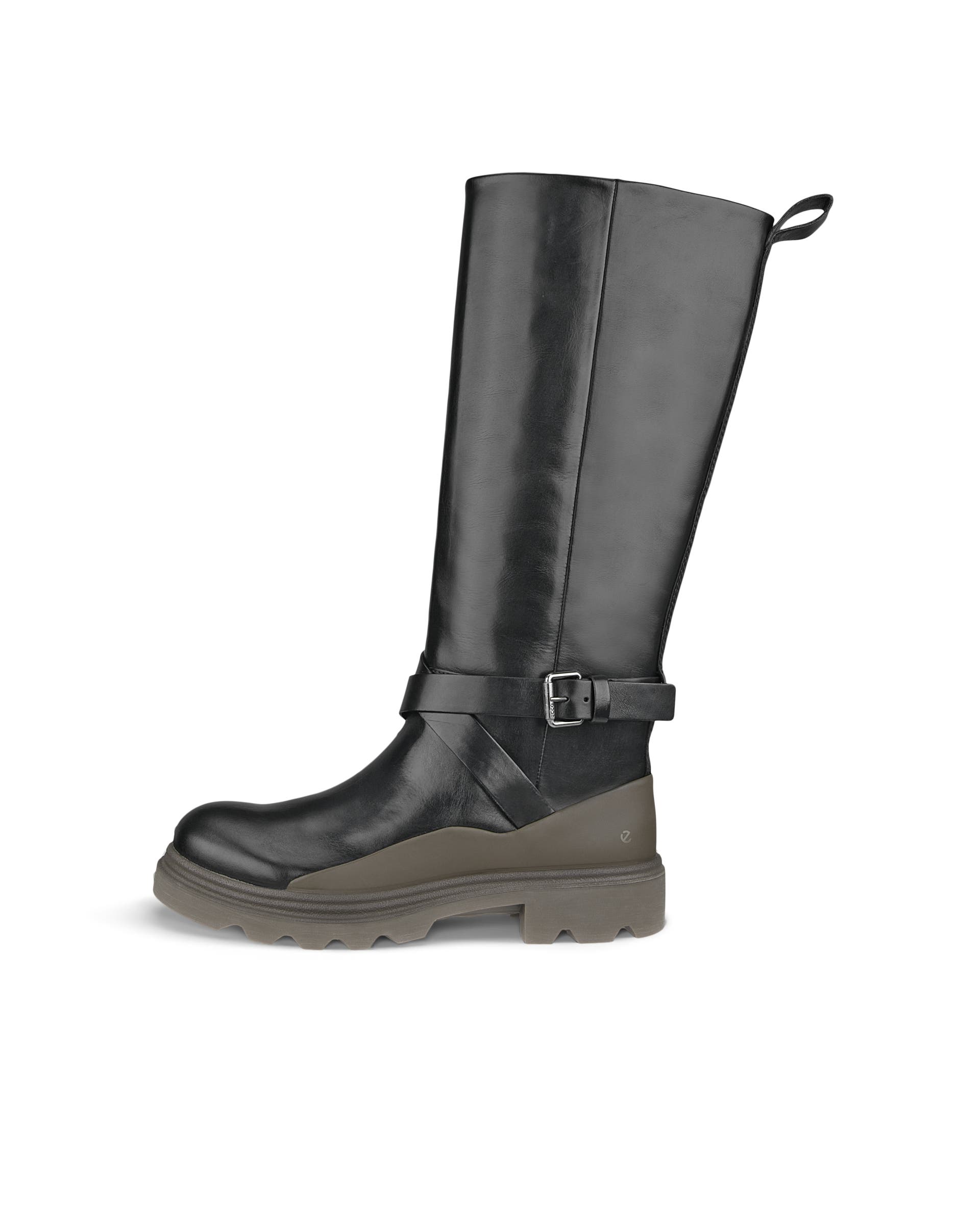 ECCO Grainer ウィメンズ レザーハイカットブーツ - ブラウン - Outside