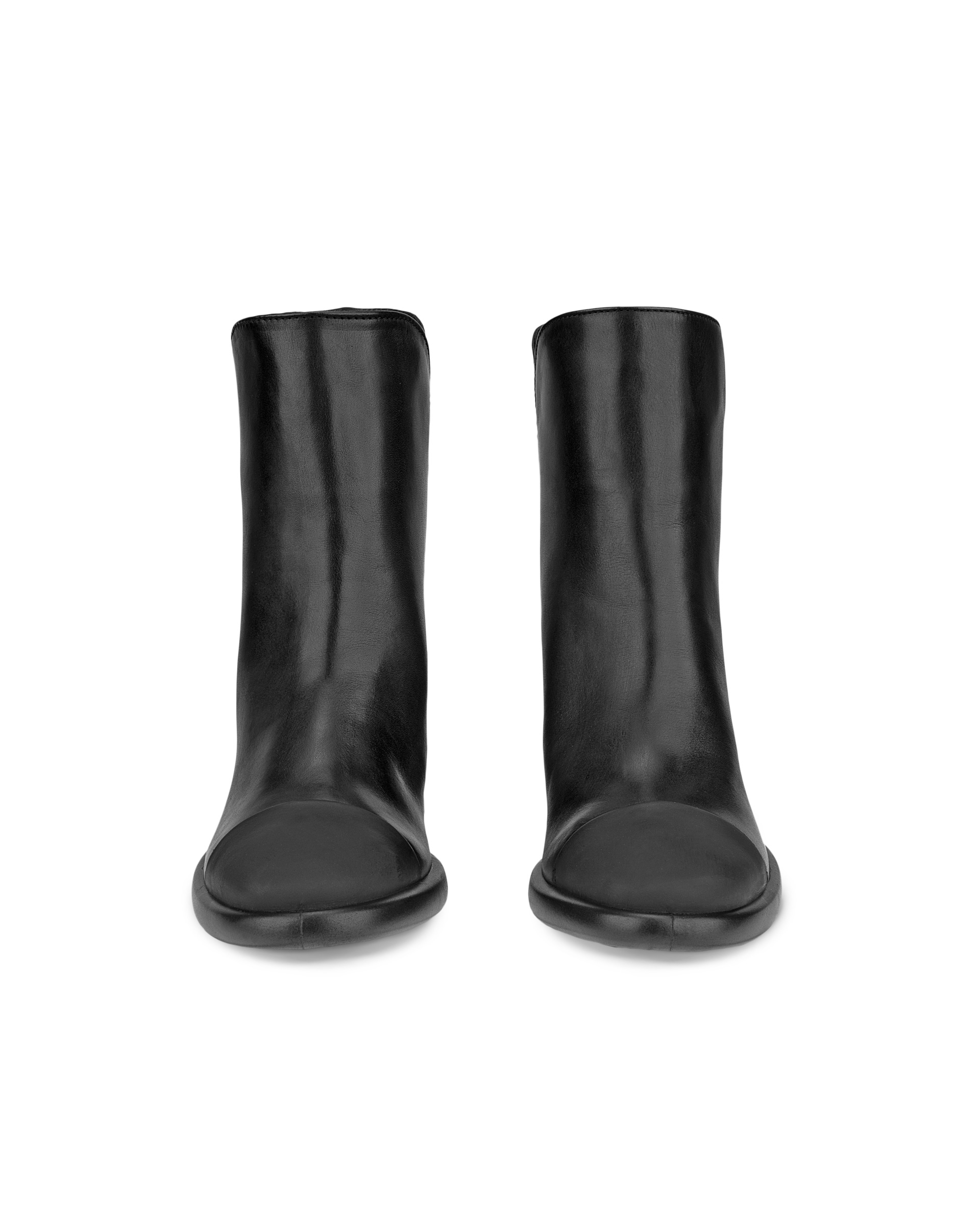 ECCO® Sculpted LX 55 Damen Halbhoher Stiefel aus Leder - Schwarz - Front pair