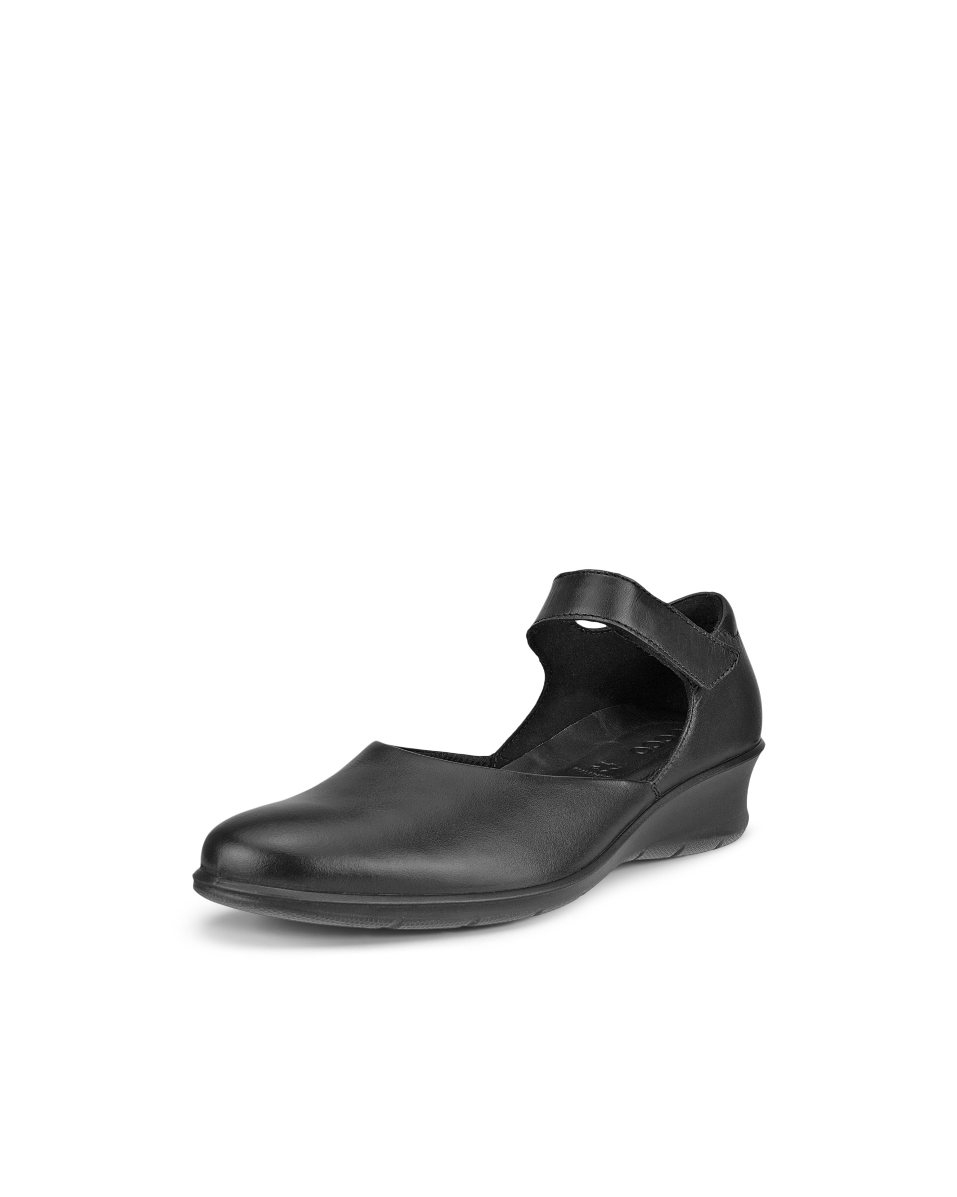 ECCO Women's Felicia Low Wedge Shoes - Black - Main