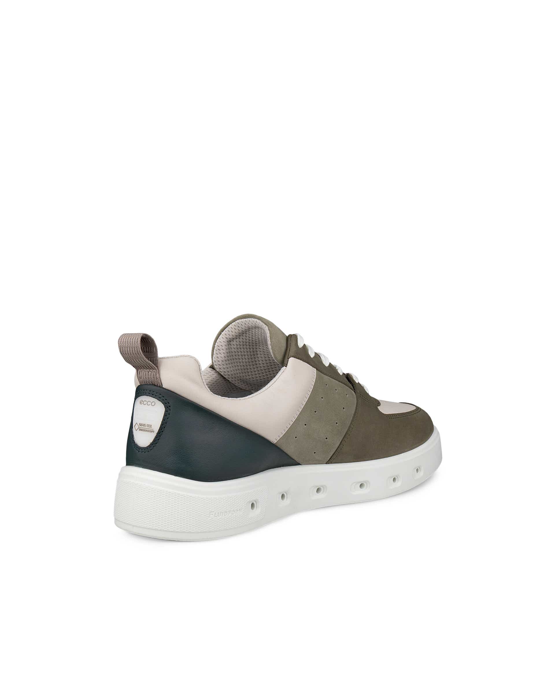 ECCO® STREET 720 heren leren sneaker met Gore-Tex - Groen - Back