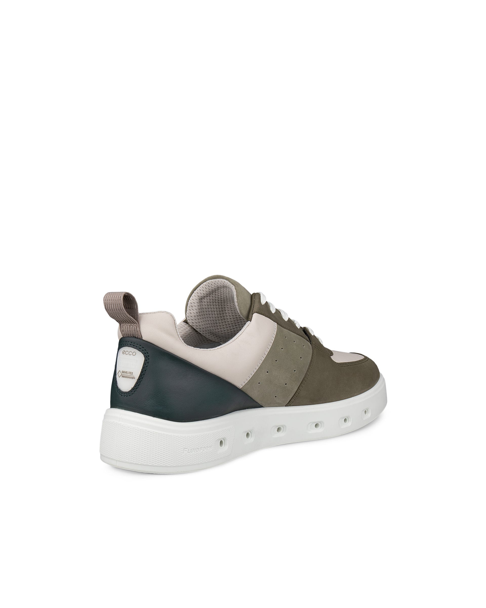 ECCO® STREET 720 heren leren sneaker met Gore-Tex - Groen - Back