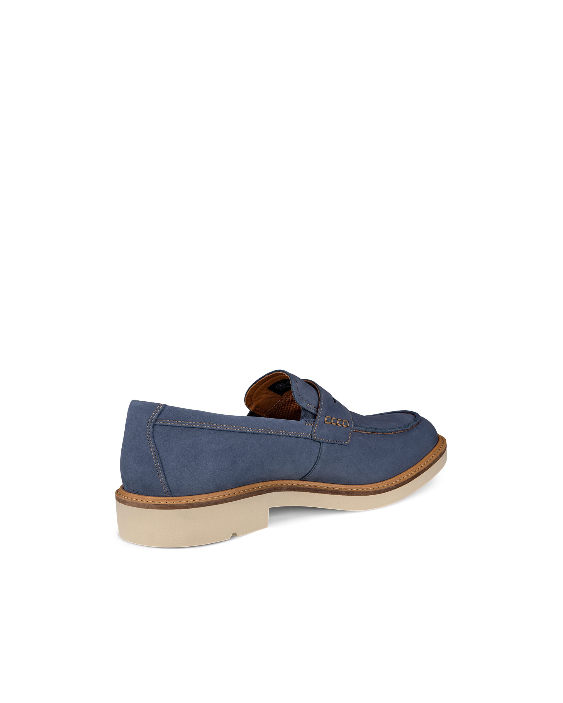 ECCO Metropole London メンズ ヌバックモックトゥシューズ - ブルー - Back