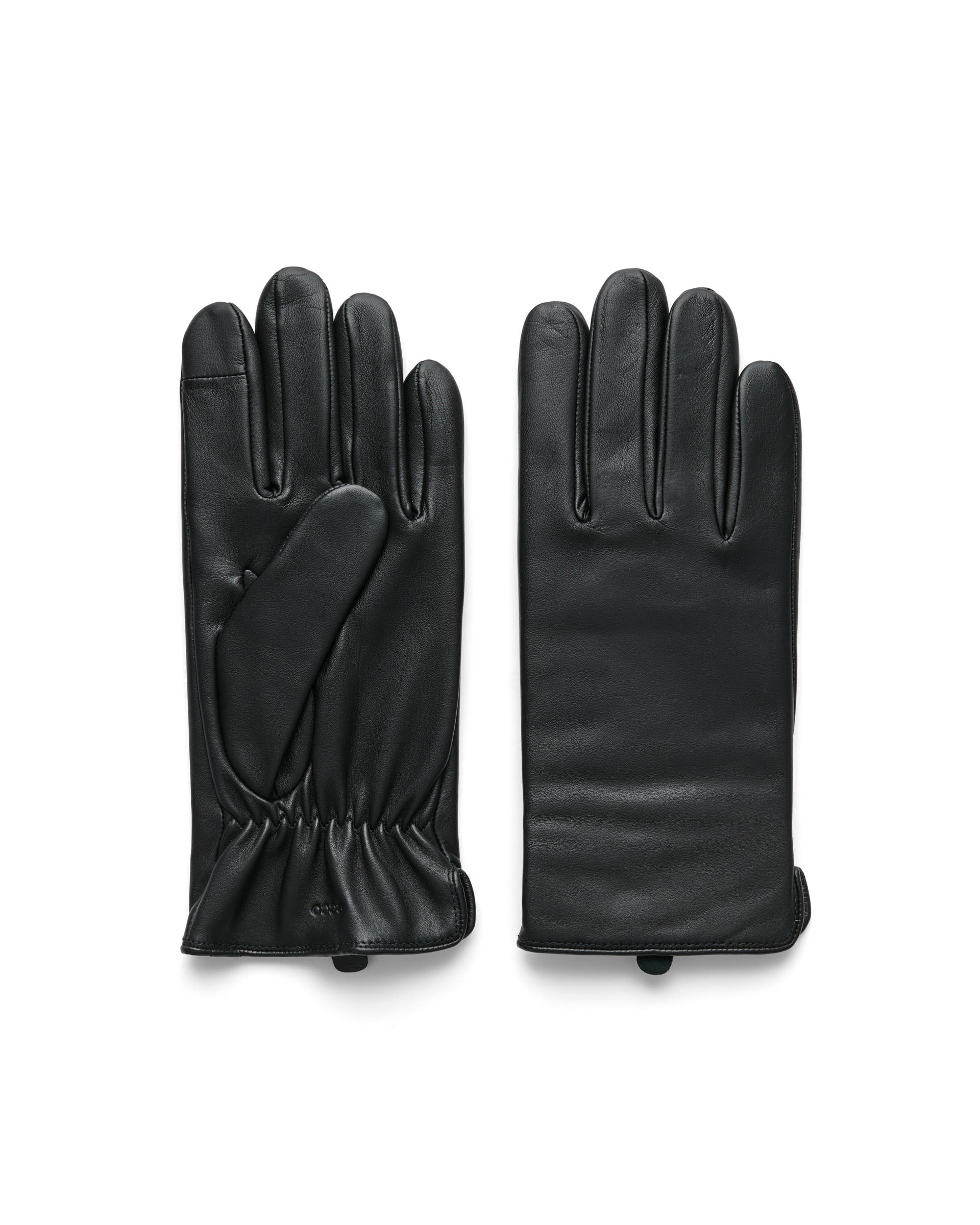 Men's ECCO® Leather Gloves - Black - Main