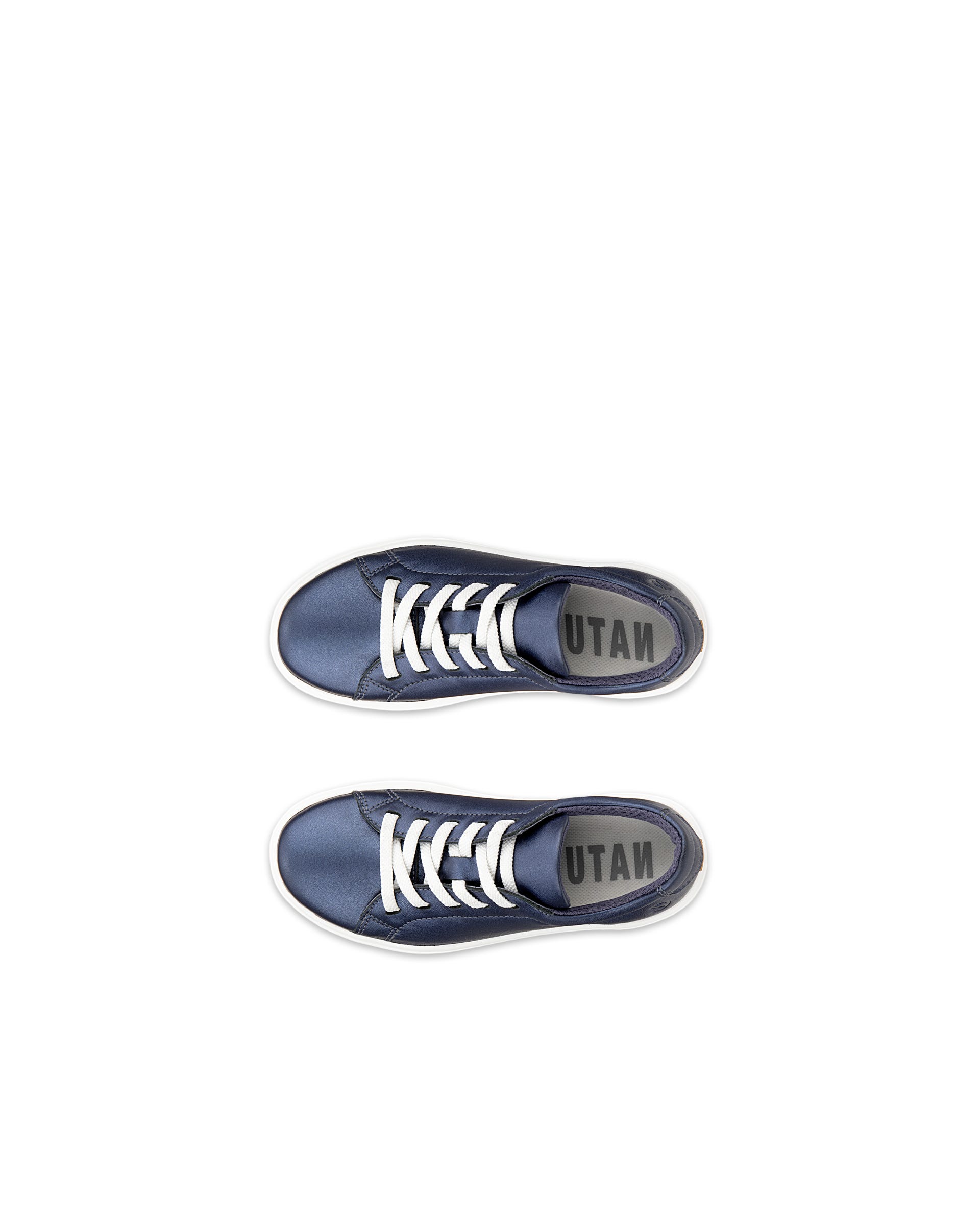 Kids' ECCO® Soft 60 Leather Sneaker - Metallics - Top left pair