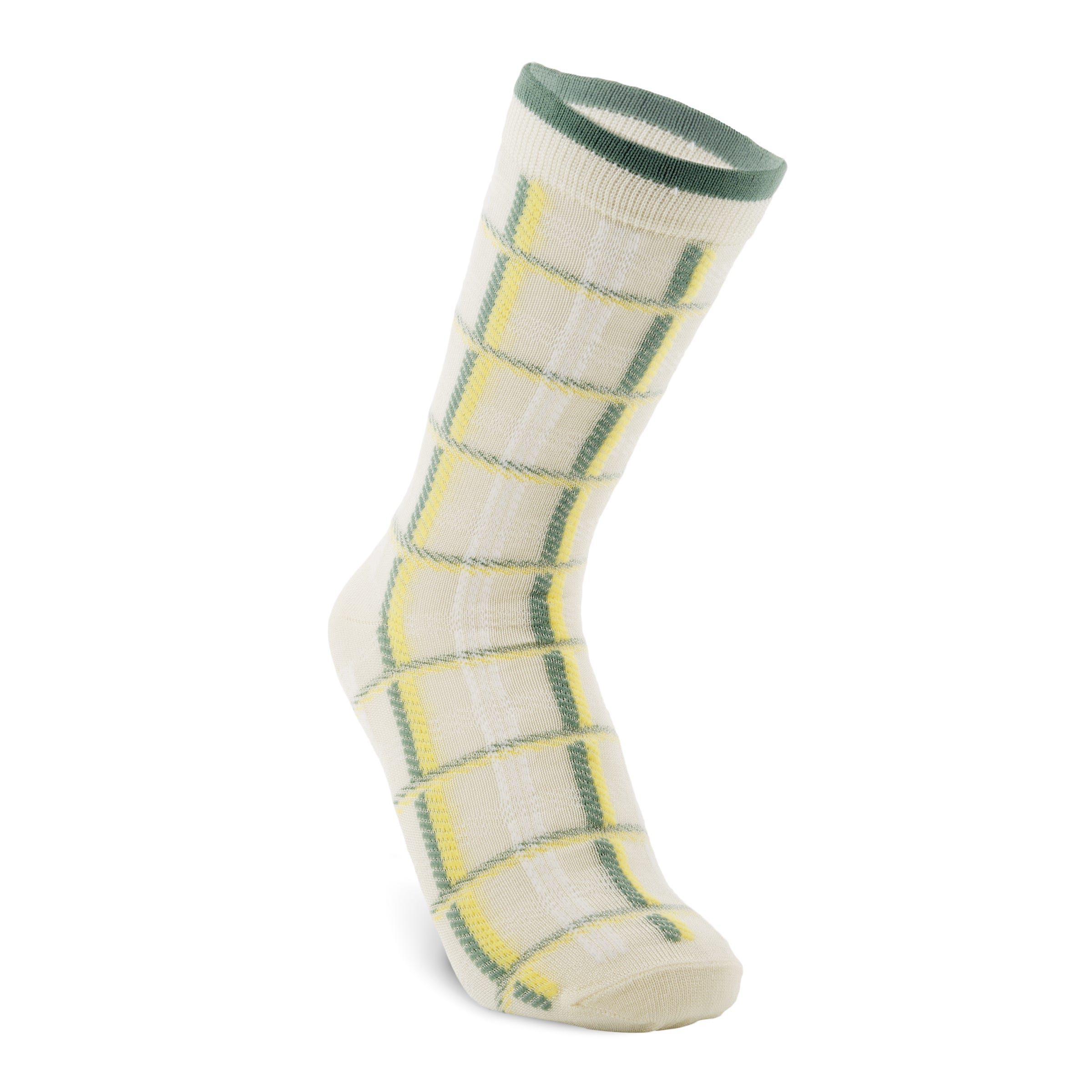ECCO Women's Classic Checkered Socks - White - Main