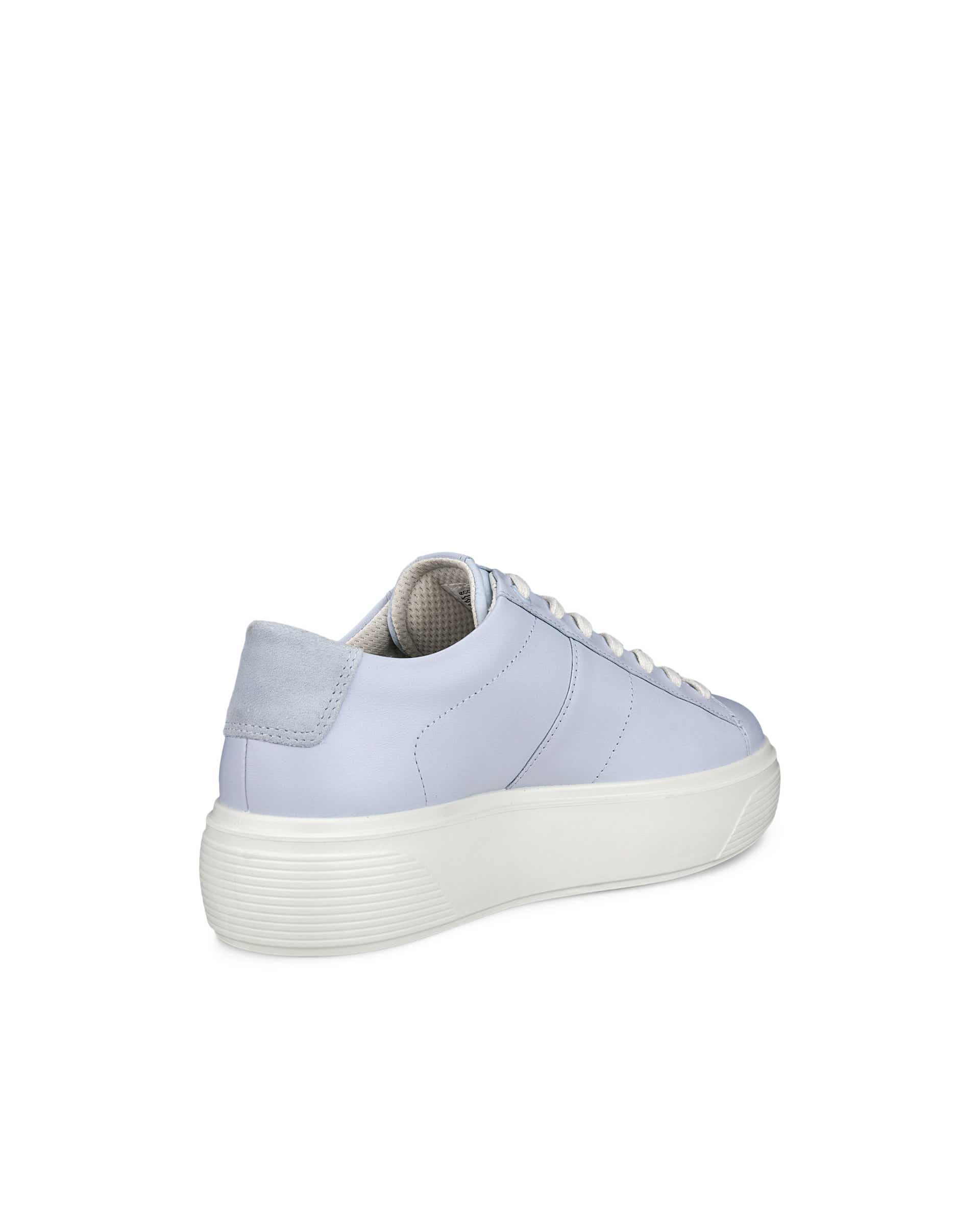 ECCO Street Platform ウィメンズ レザースニーカー - ブルー - Back