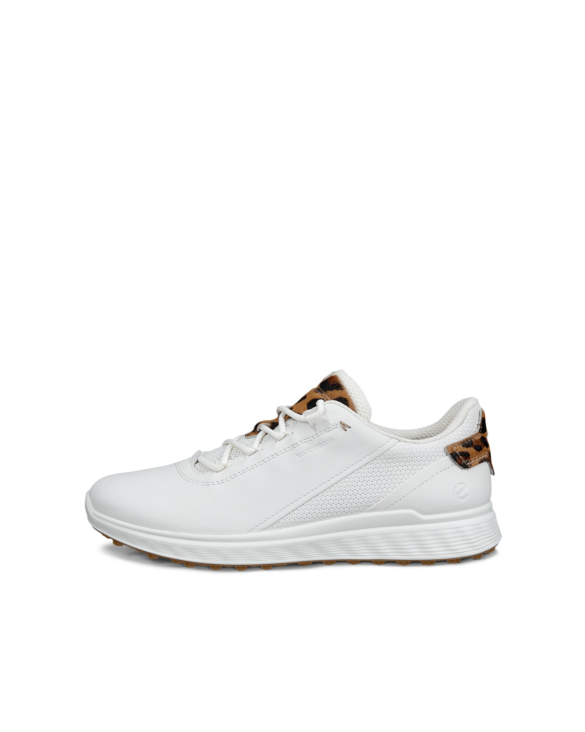 Women's ECCO® Golf S-Casual Leather Waterproof Golf Shoe - White - Outside